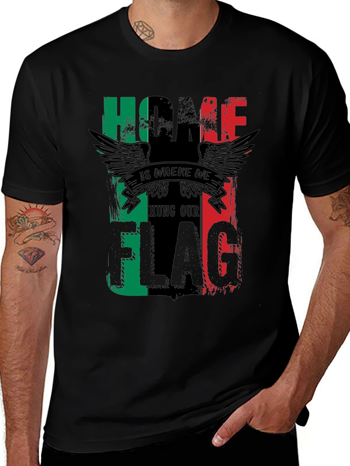 Variant 17 of Home Flag T-Shirt - Italian Pride Tee