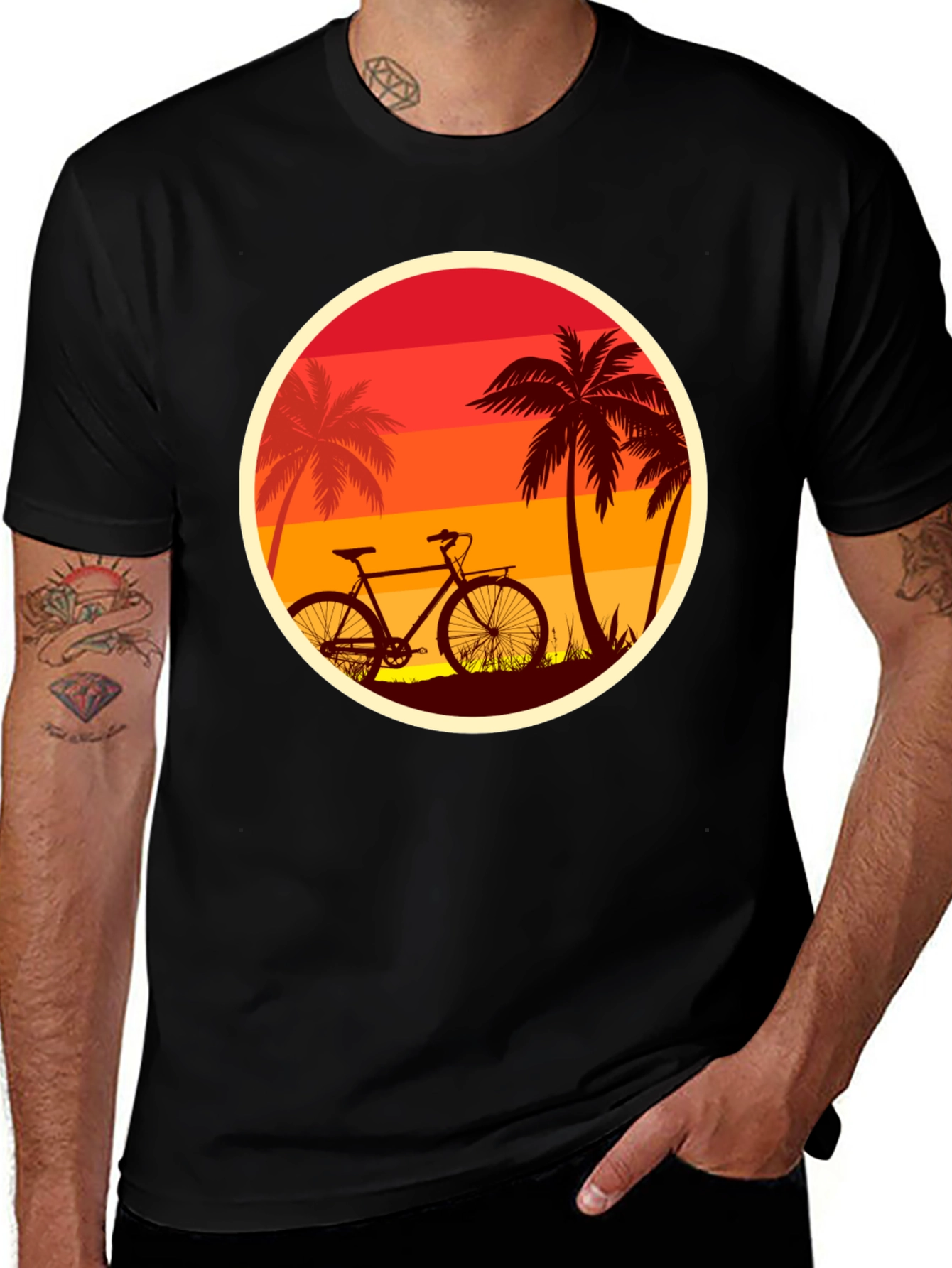 Variant 25 of Sunset Bike Ride T-Shirt