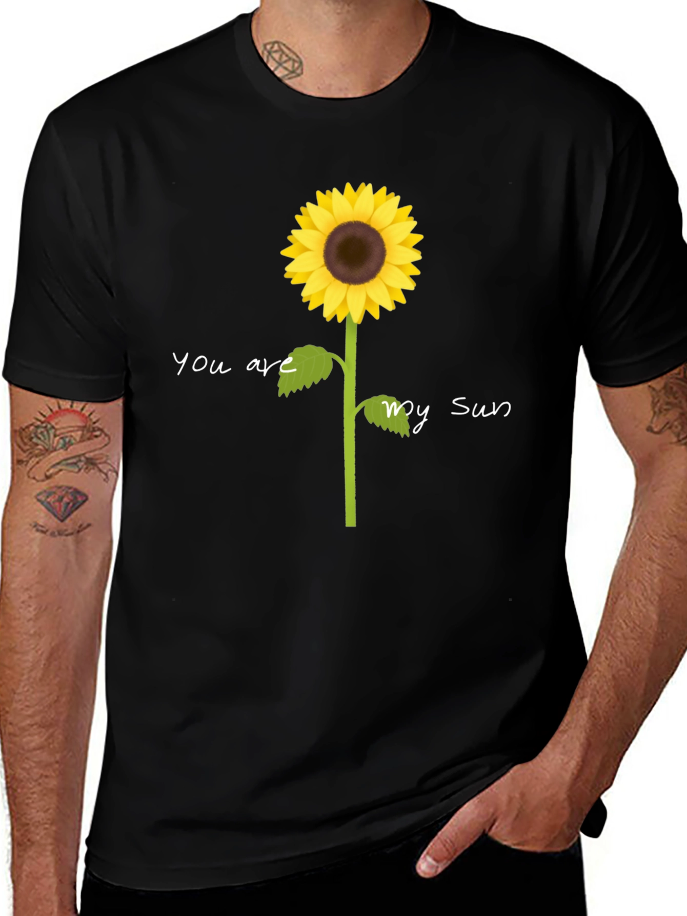Variant 23 of You Are My Sun Sunflower Graphic Tee