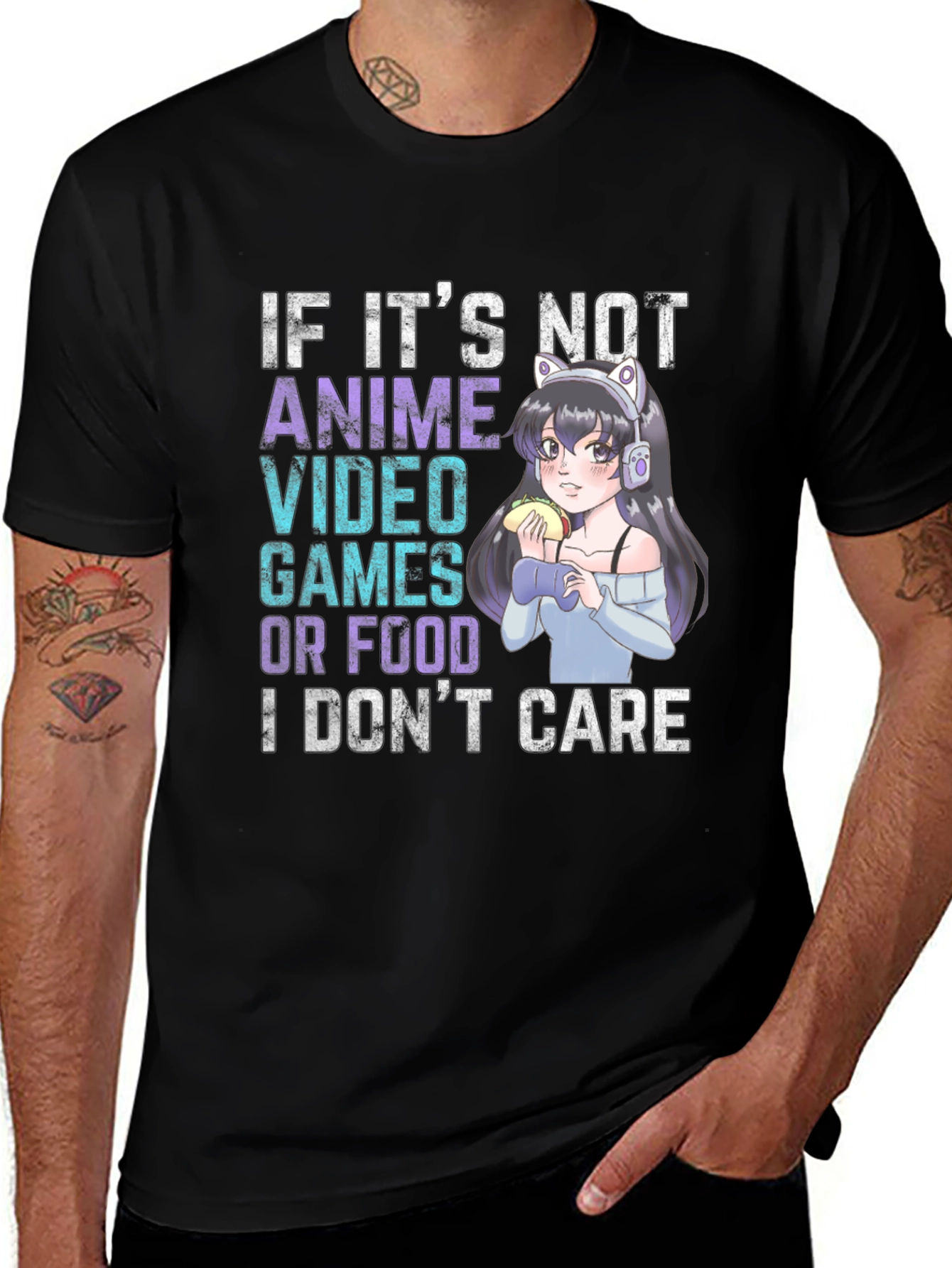 Variant 7 of Anime Video Game Food T-Shirt