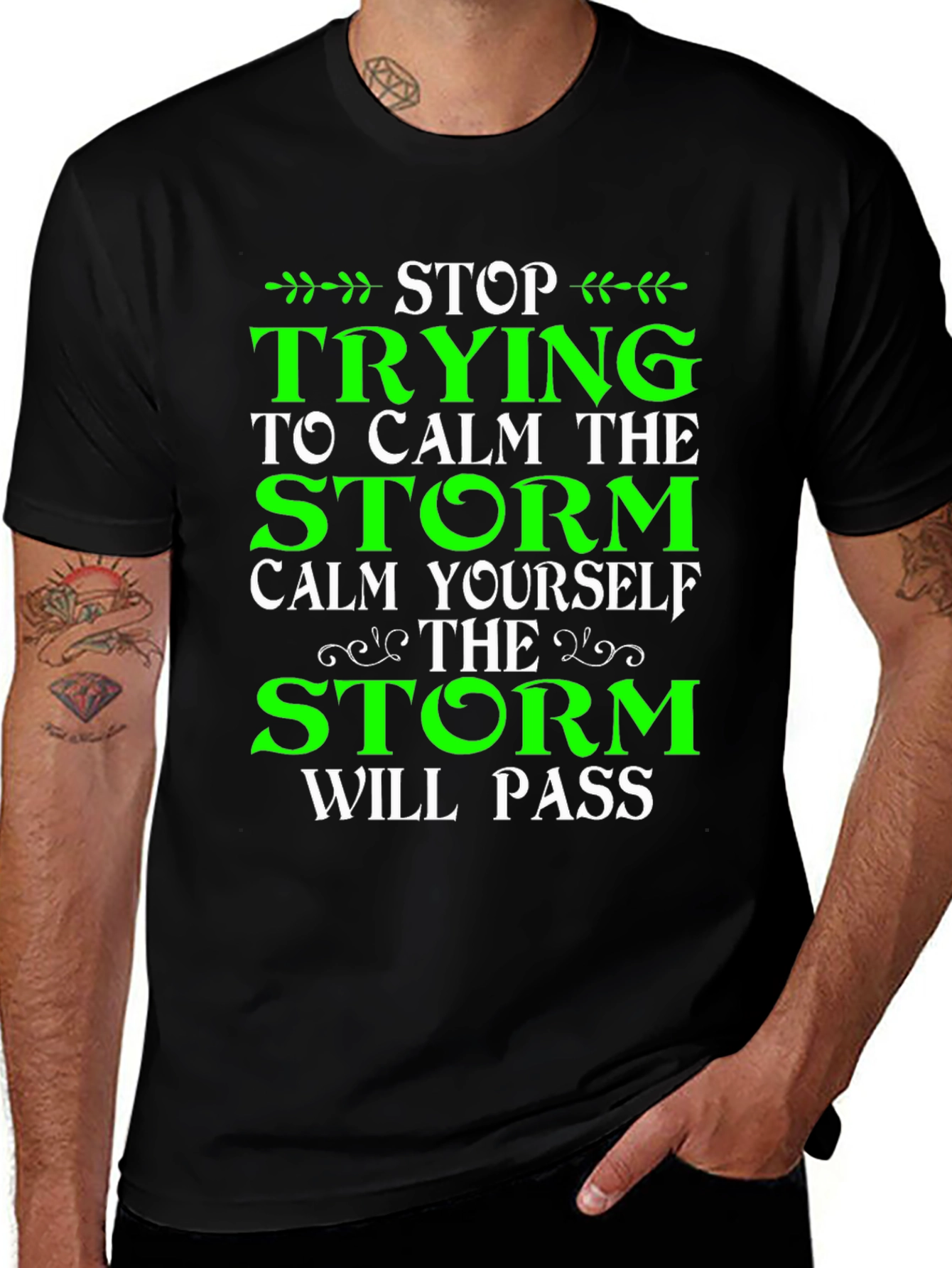 Variant 7 of Stop Trying to Calm the Storm T-Shirt