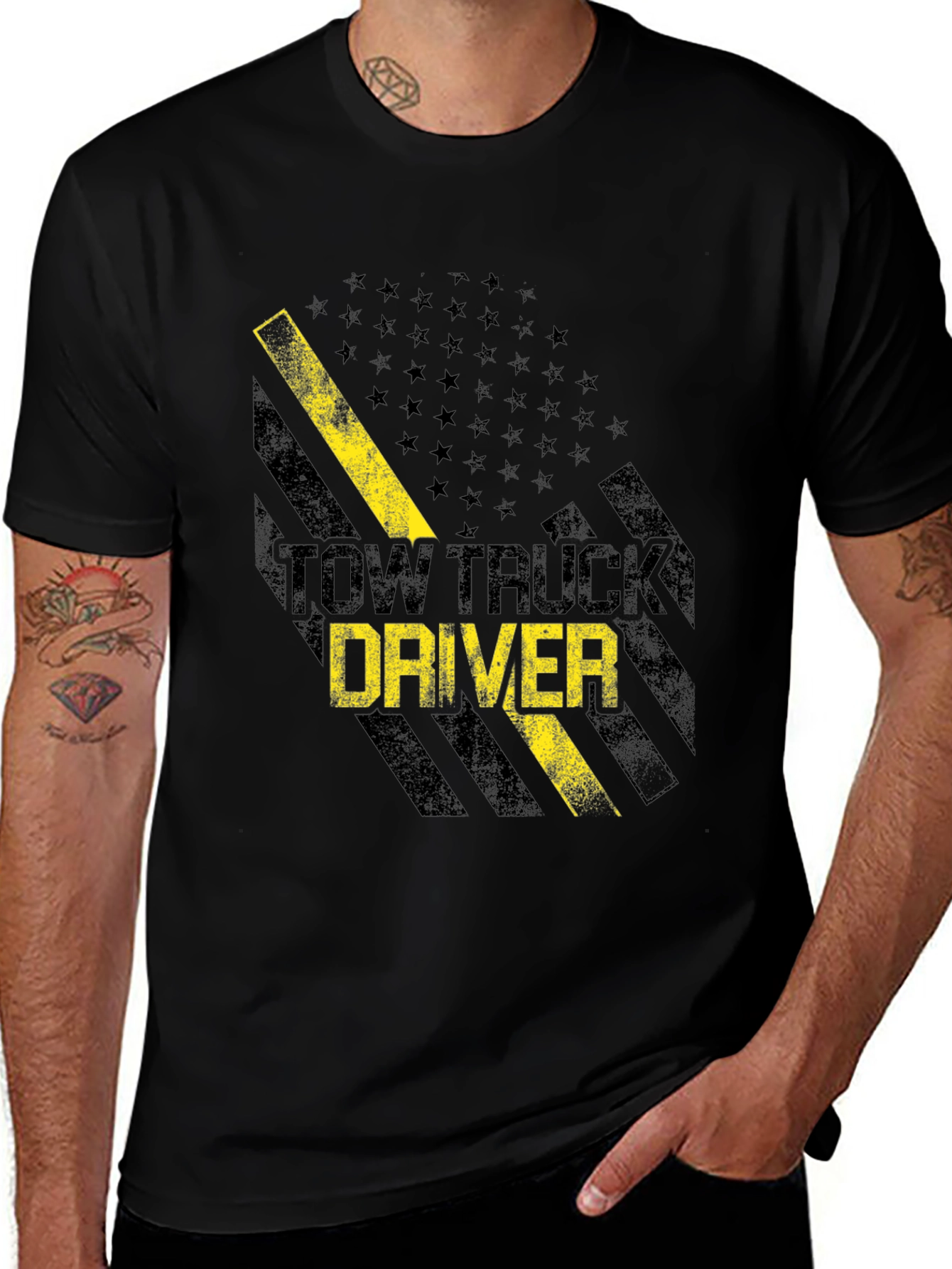 Variant 15 of Tow Truck Driver Graphic Tee