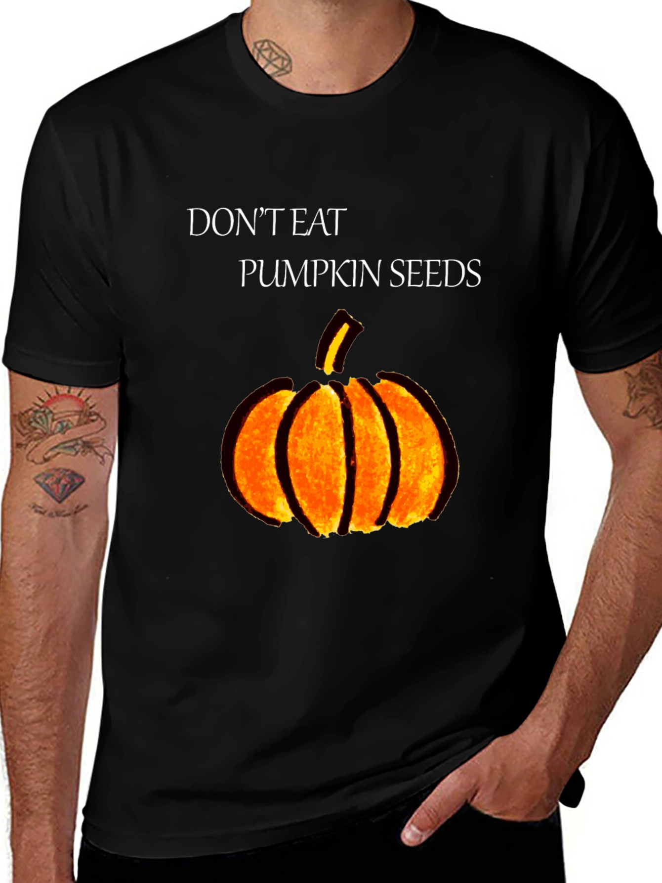 Variant 18 of Don't Eat Pumpkin Seeds Graphic Tee