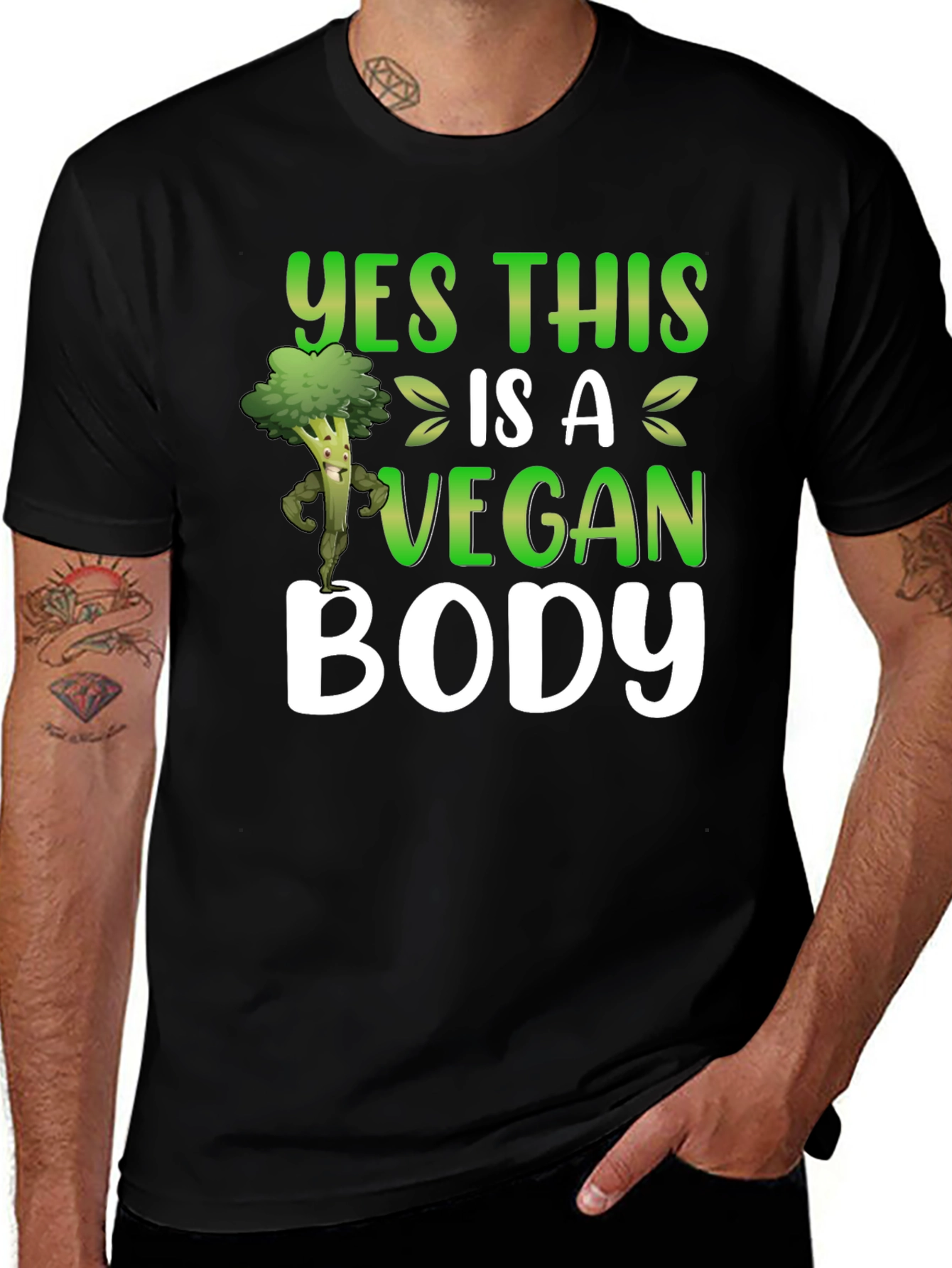 Variant 18 of Vegan Body T-Shirt - Plant Based Lifestyle Tee