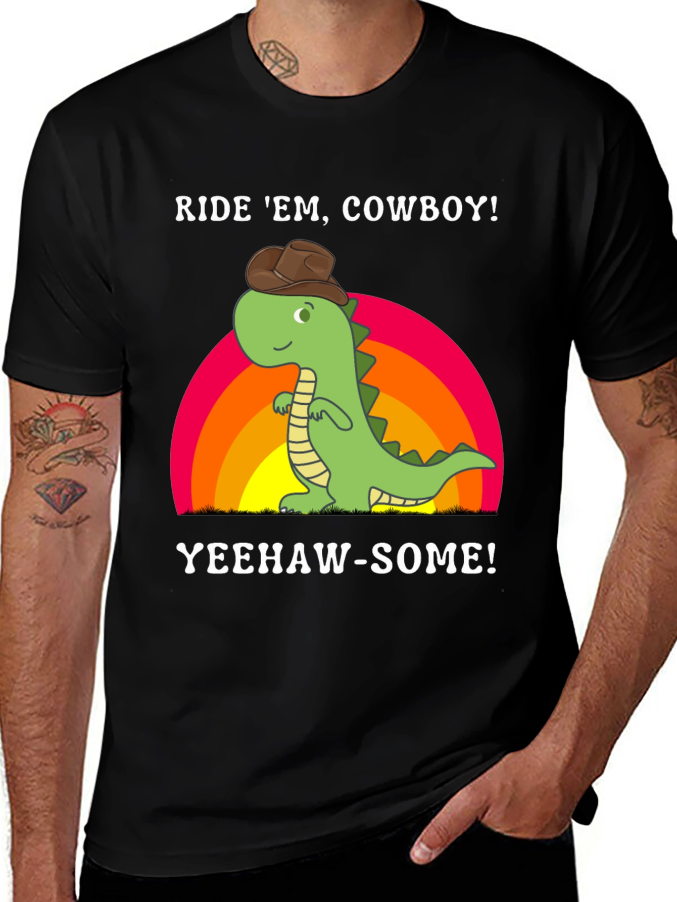 Variant 11 of Ride 'Em Cowboy Dinosaur T-Shirt