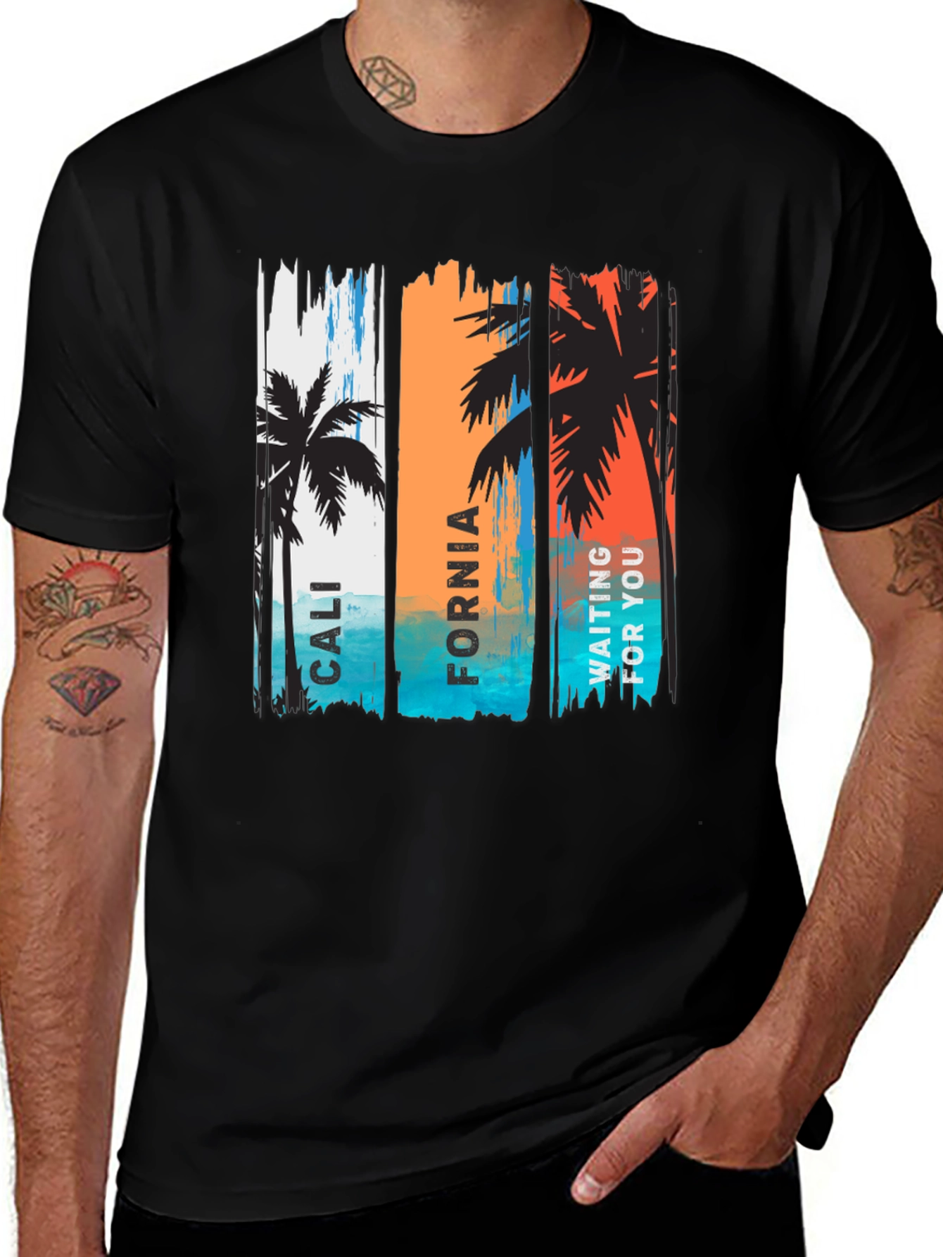 Variant 21 of California Palm Tree Graphic Tee