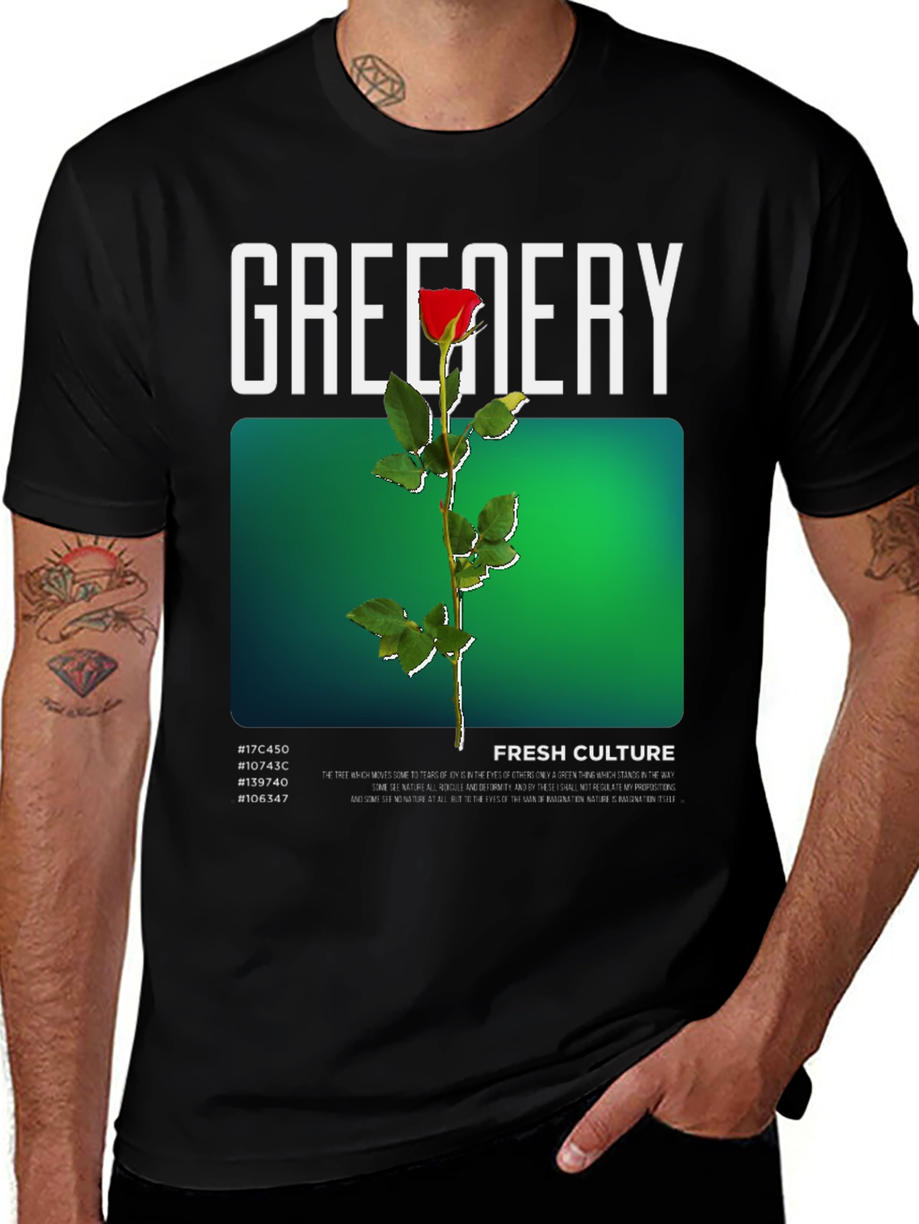 Variant 9 of Greenery Fresh Culture Graphic T-Shirt