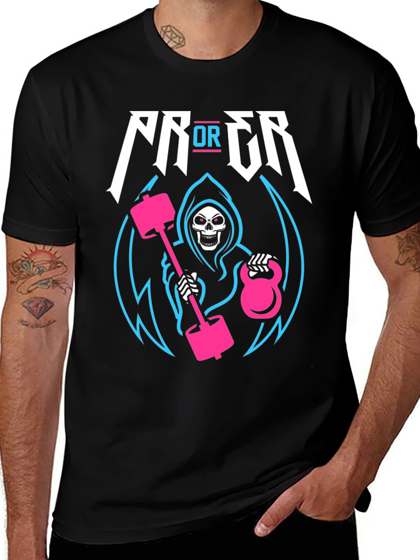 Gym Reaper Graphic Tee - Deadlift or Die T-Shirt