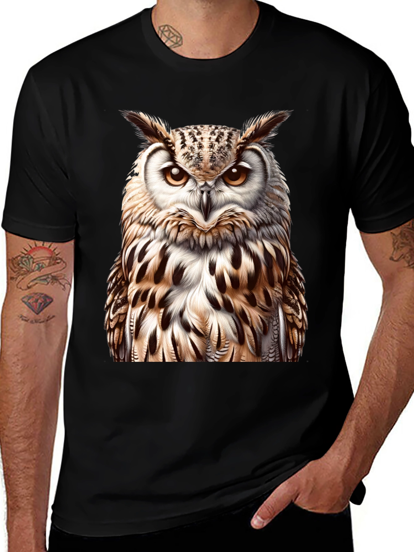 Variant 13 of Owl Graphic T-Shirt - Unique Design