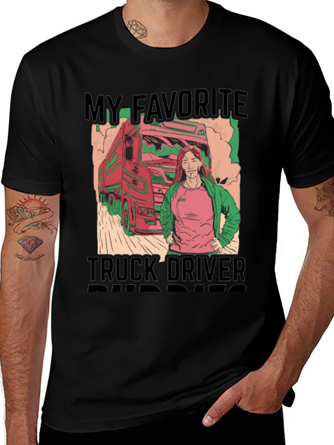 Variant 14 of My Favorite Truck Driver Buddies Graphic T-Shirt