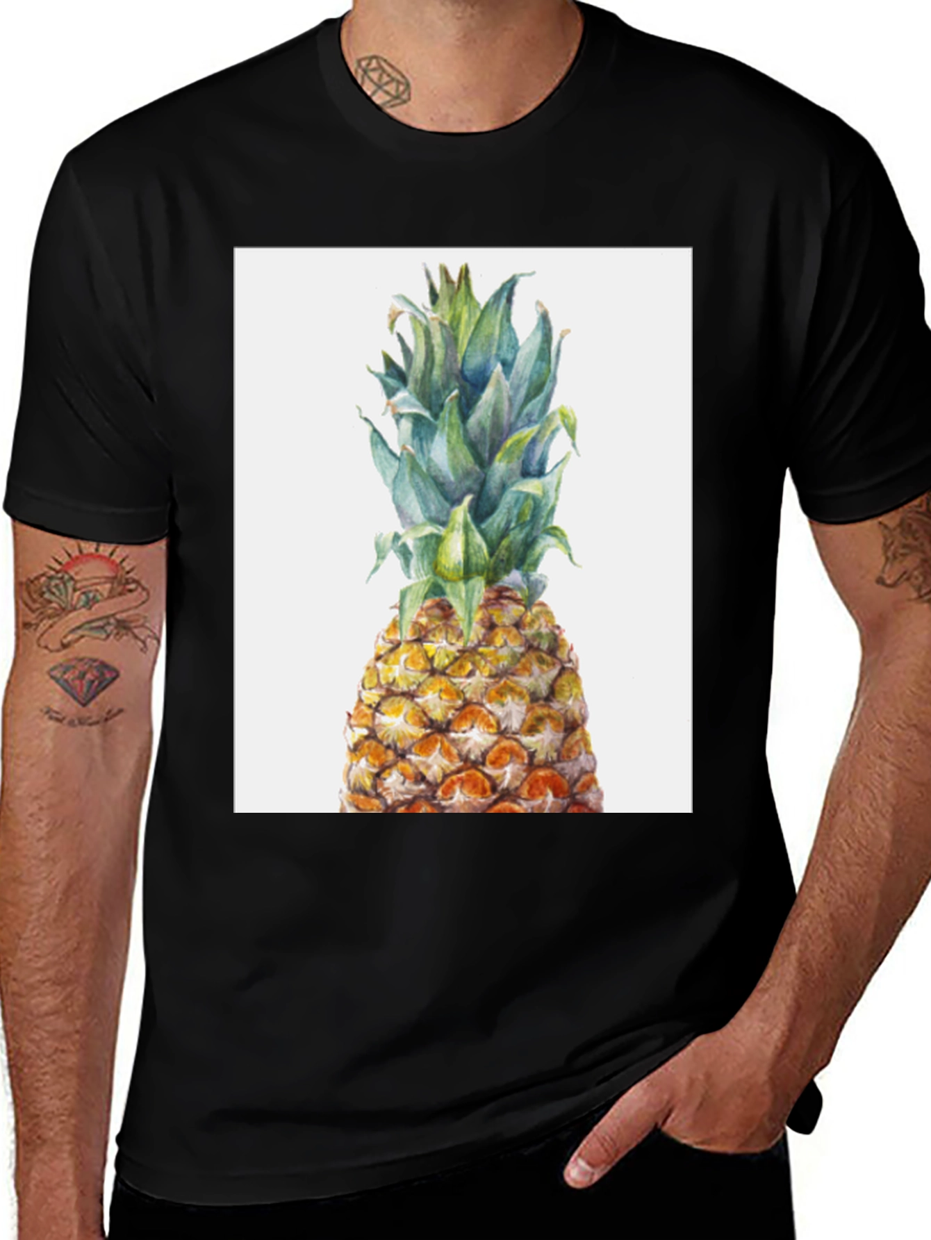 Variant 26 of Pineapple Graphic Tee - Tropical Fruit T-Shirt