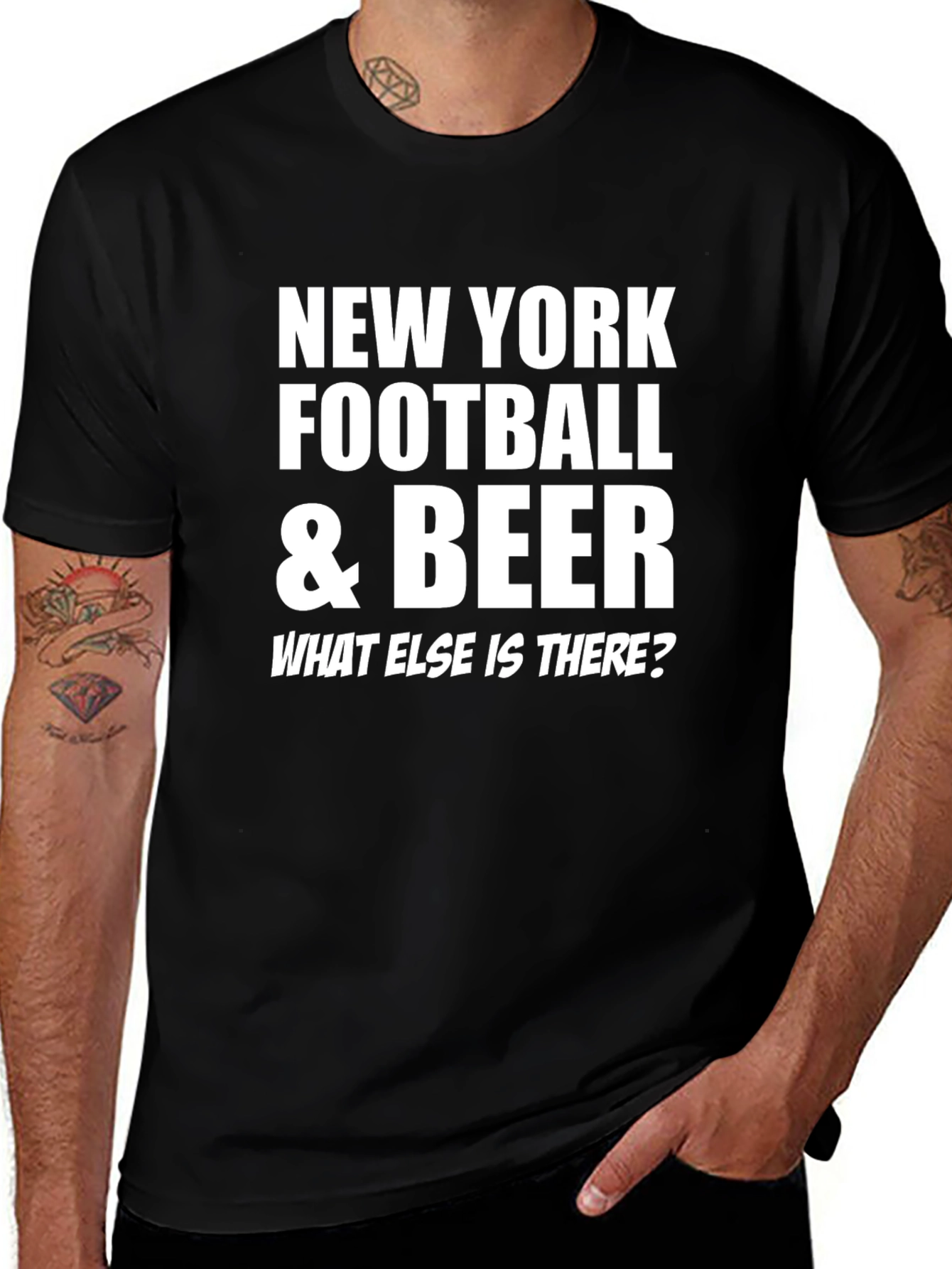Variant 17 of New York Football & Beer Graphic Tee