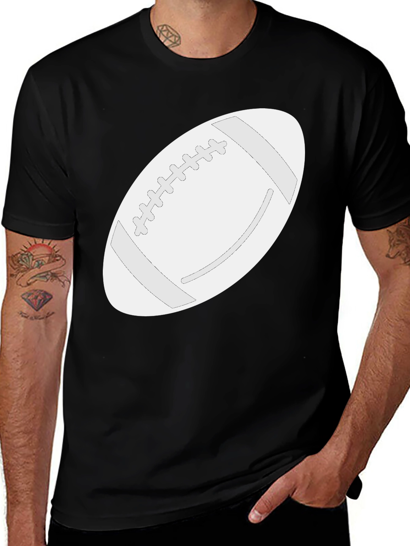 Variant 21 of Football Graphic Tee - Casual Cotton T-Shirt