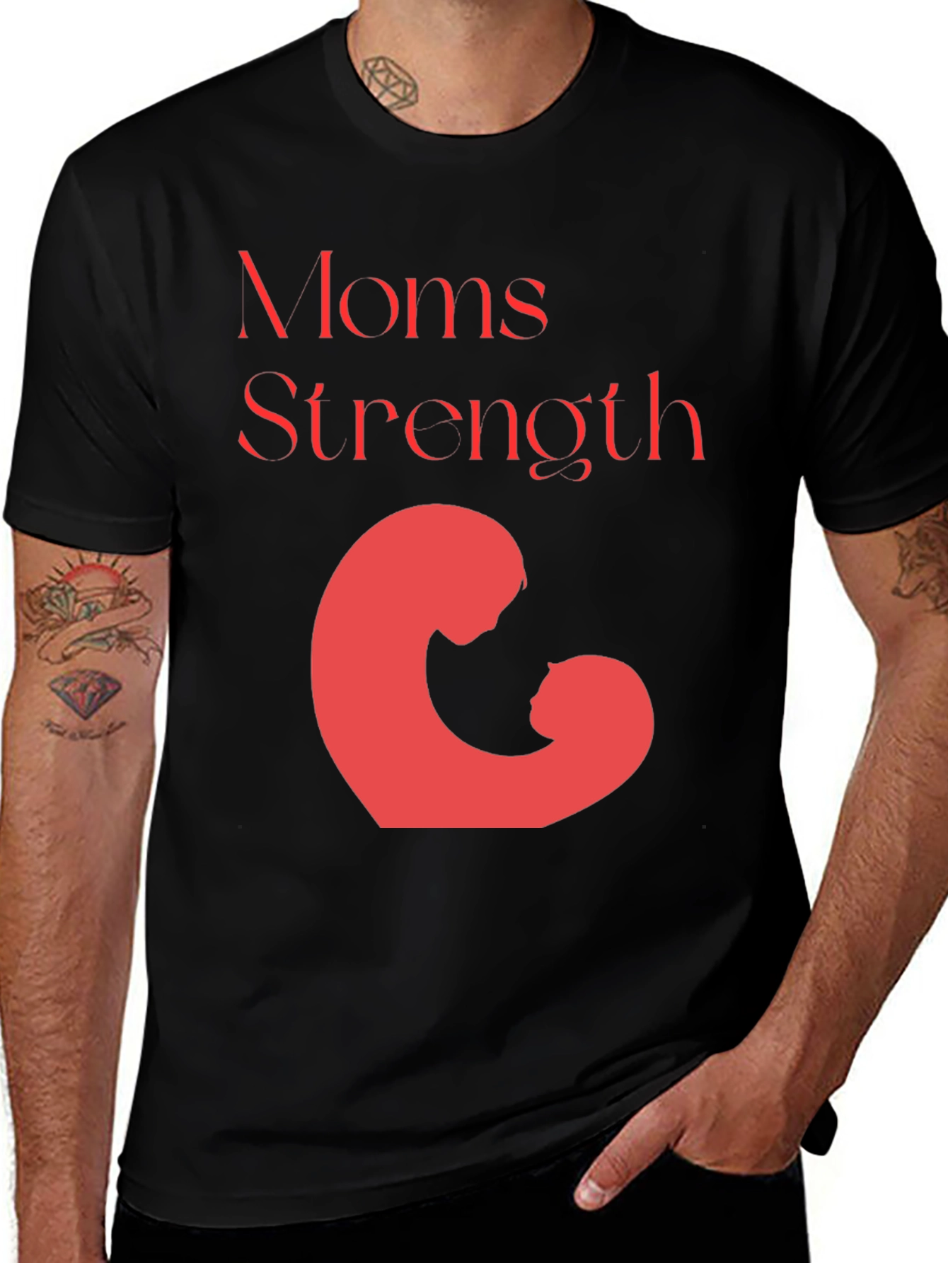 Variant 27 of Mom Strength Graphic Tee - Perfect Mother's Day Gift