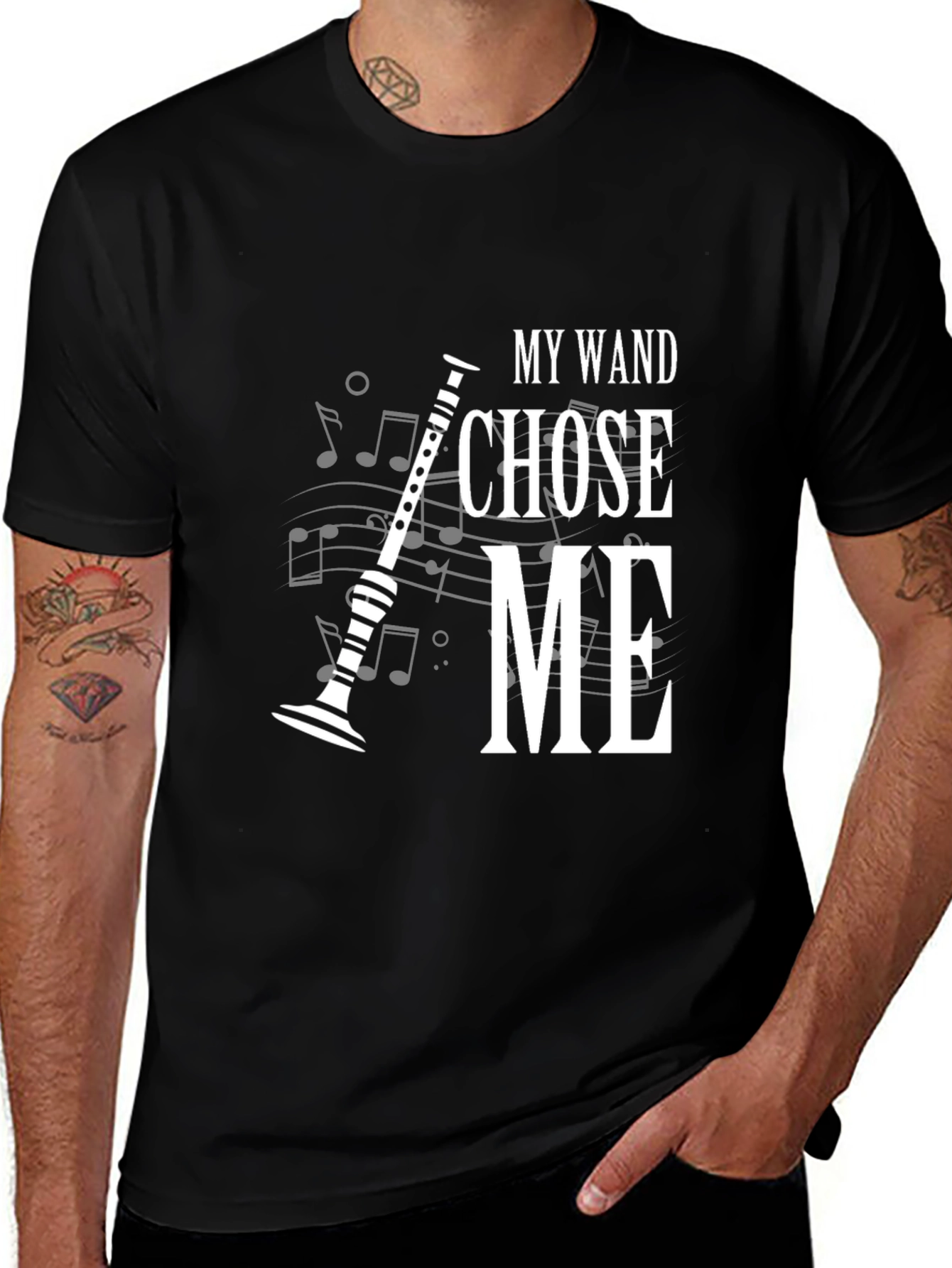 Variant 24 of My Wand Chose Me T-Shirt - Music Lover Tee