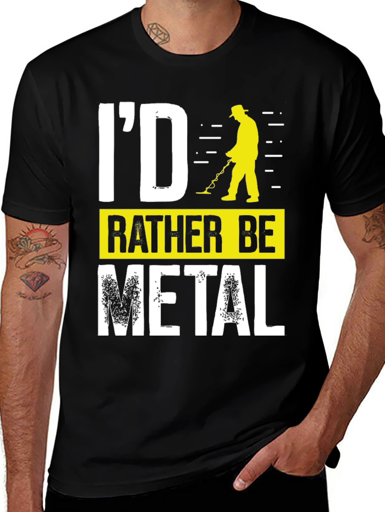 Variant 13 of I'd Rather Be Metal Detecting Graphic T-Shirt