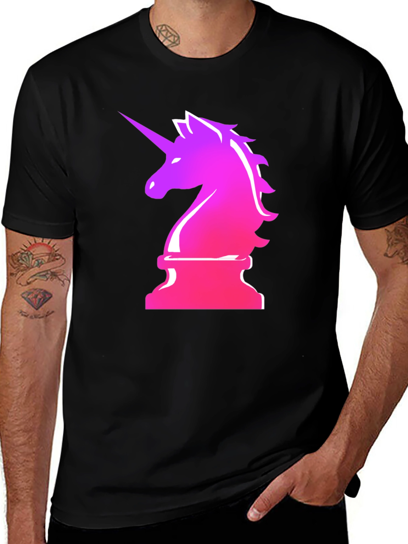 Unicorn Chess Piece Graphic Tee