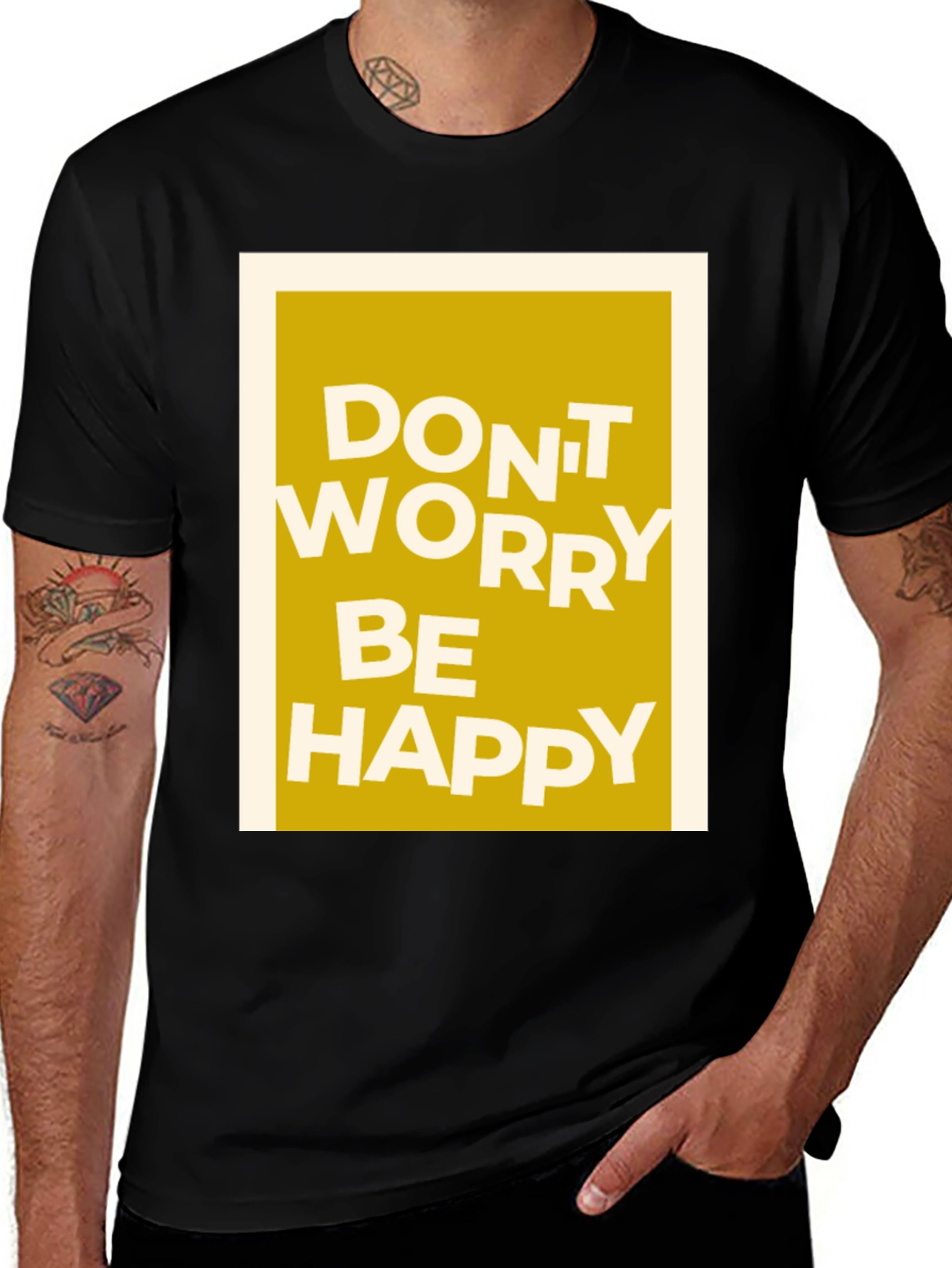 Variant 11 of Don't Worry Be Happy Graphic T-Shirt