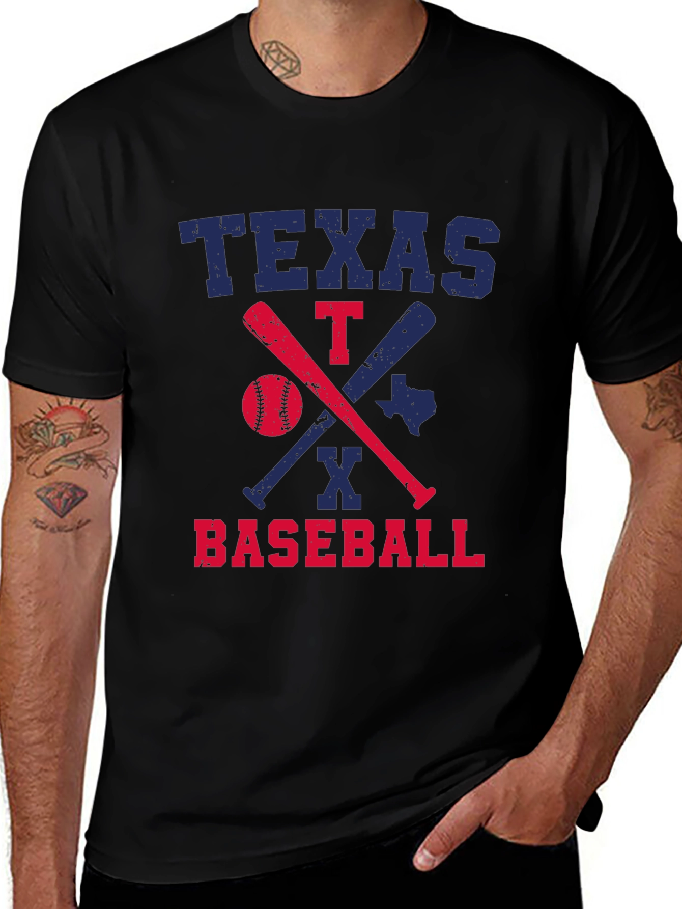 Texas Baseball Graphic T-Shirt