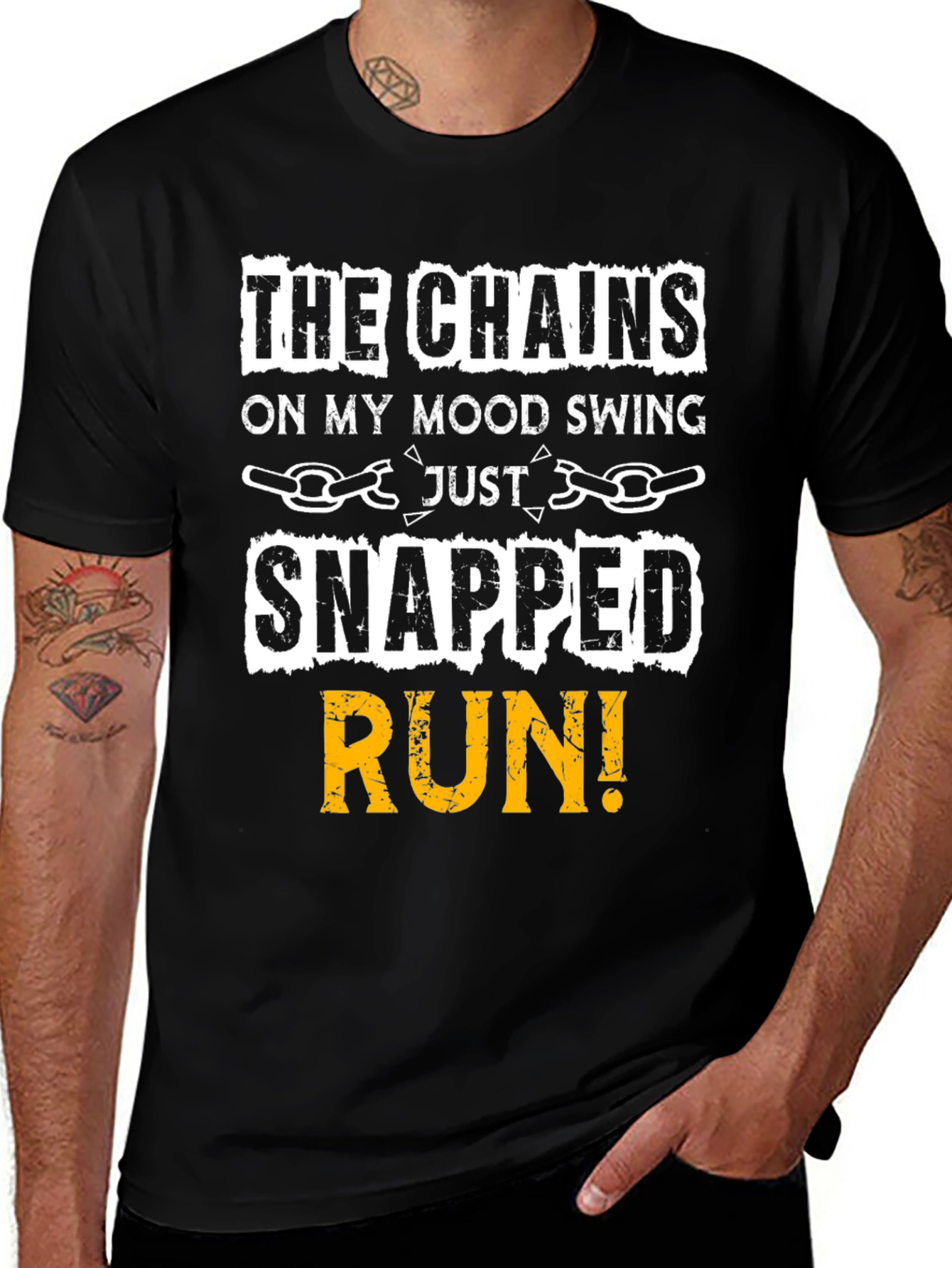 Variant 11 of Mood Swing Snapped T-Shirt - Funny Graphic Tee