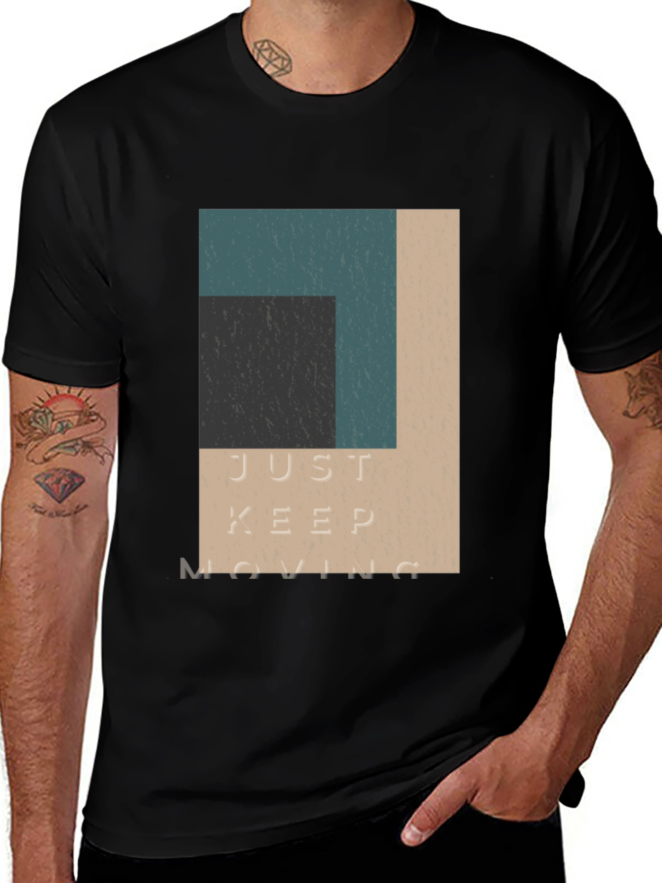 Variant 18 of Just Keep Moving Graphic Tee
