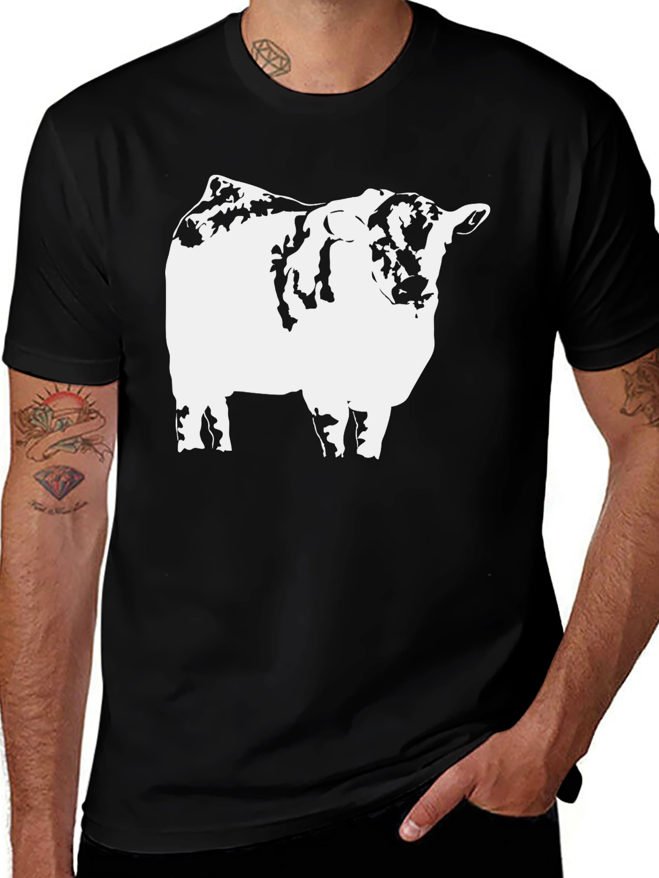 Variant 5 of Black Bull Graphic Tee - Men's Casual Shirt