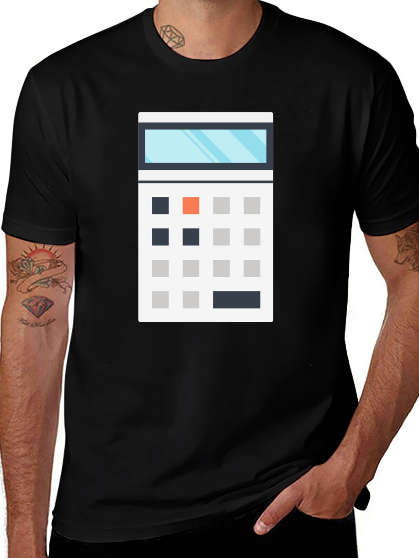 Variant 17 of Calculator Graphic T-Shirt - Math Humor Tee