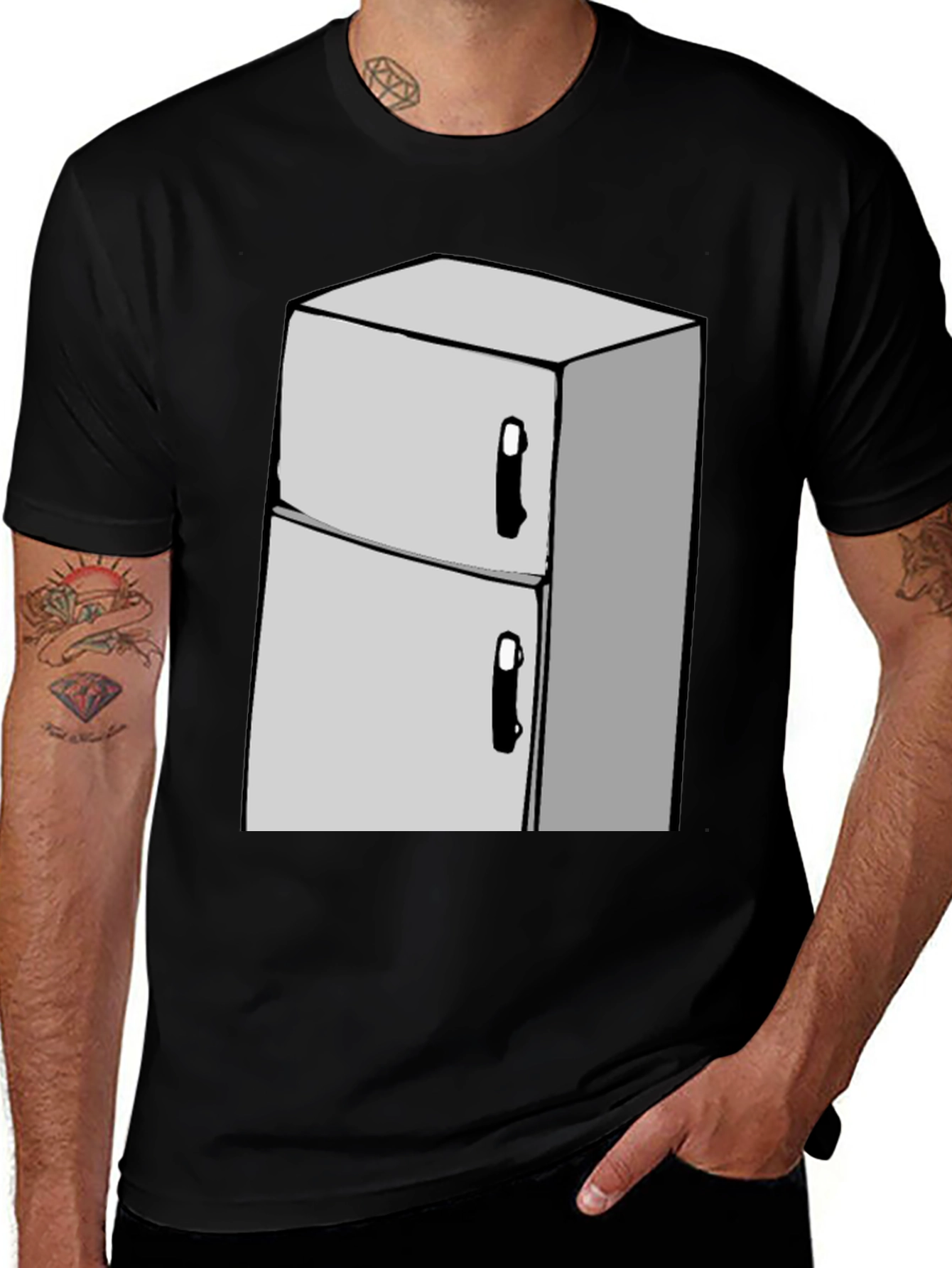 Variant 28 of Cool Refrigerator Graphic T-Shirt