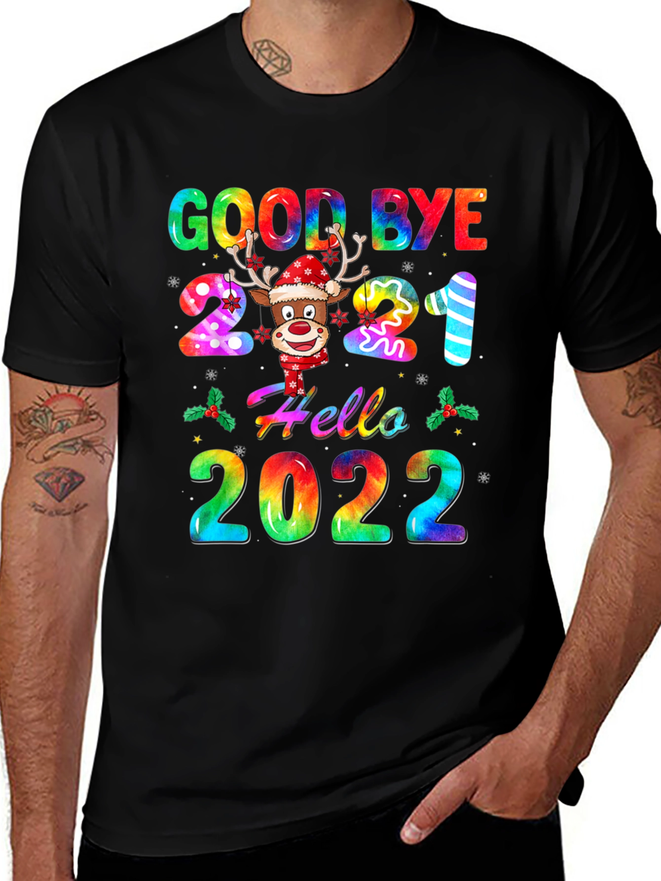Variant 16 of Goodbye 2021 Hello 2022 New Year T-Shirt