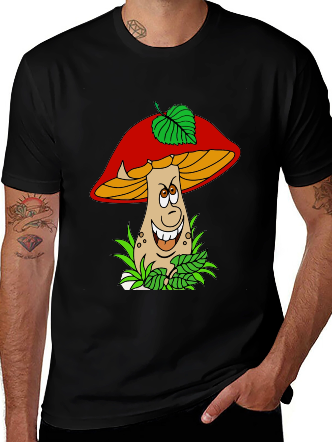 Variant 15 of Cartoon Mushroom Graphic T-Shirt