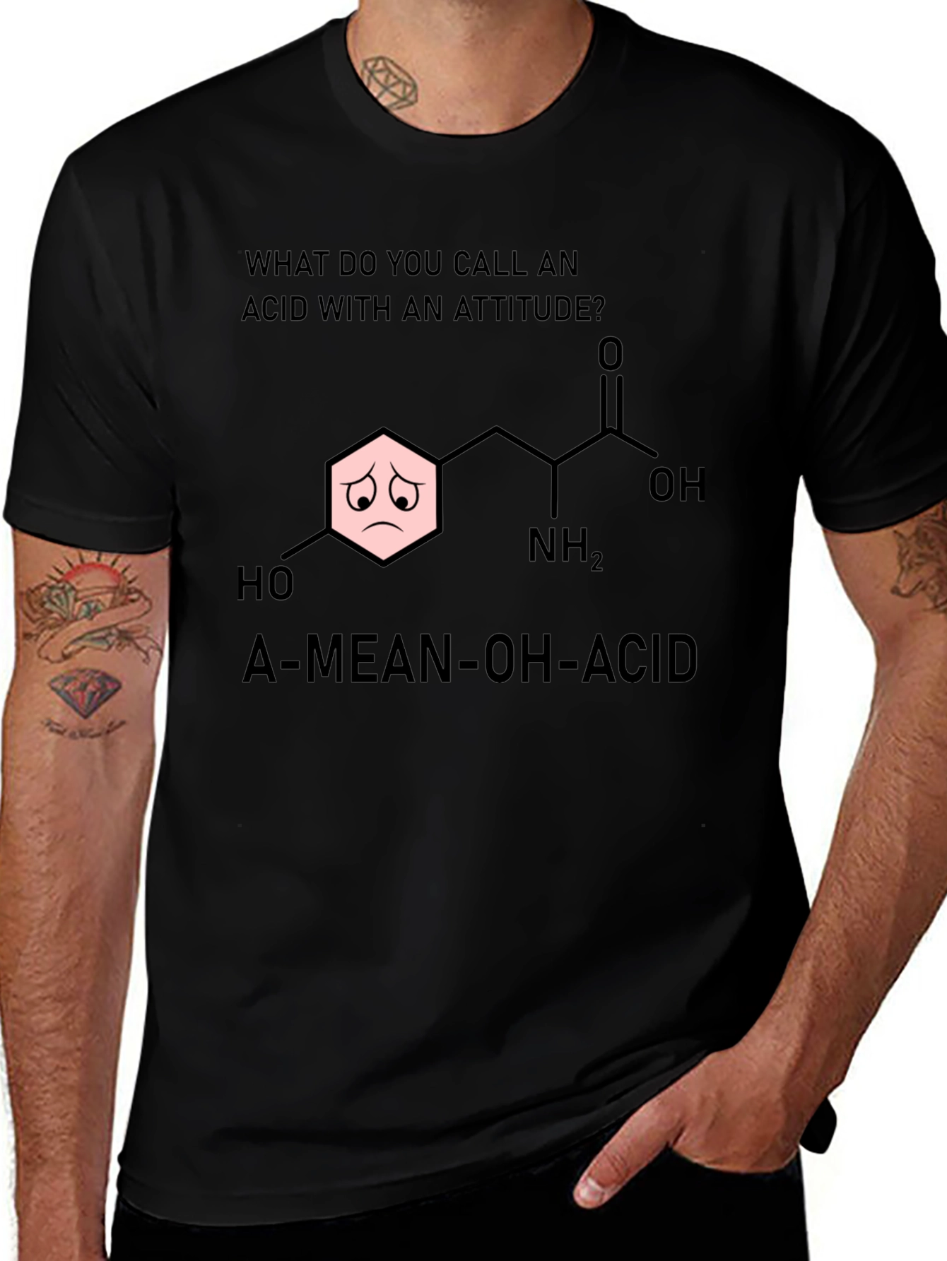 A-Mean-Oh-Acid Humor T-Shirt