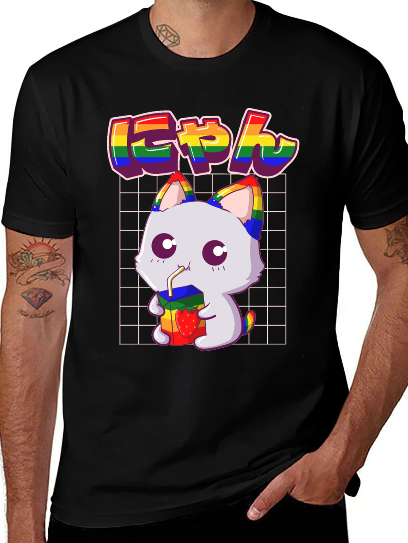 Variant 24 of Kawaii Cat Pride T-Shirt - Unisex
