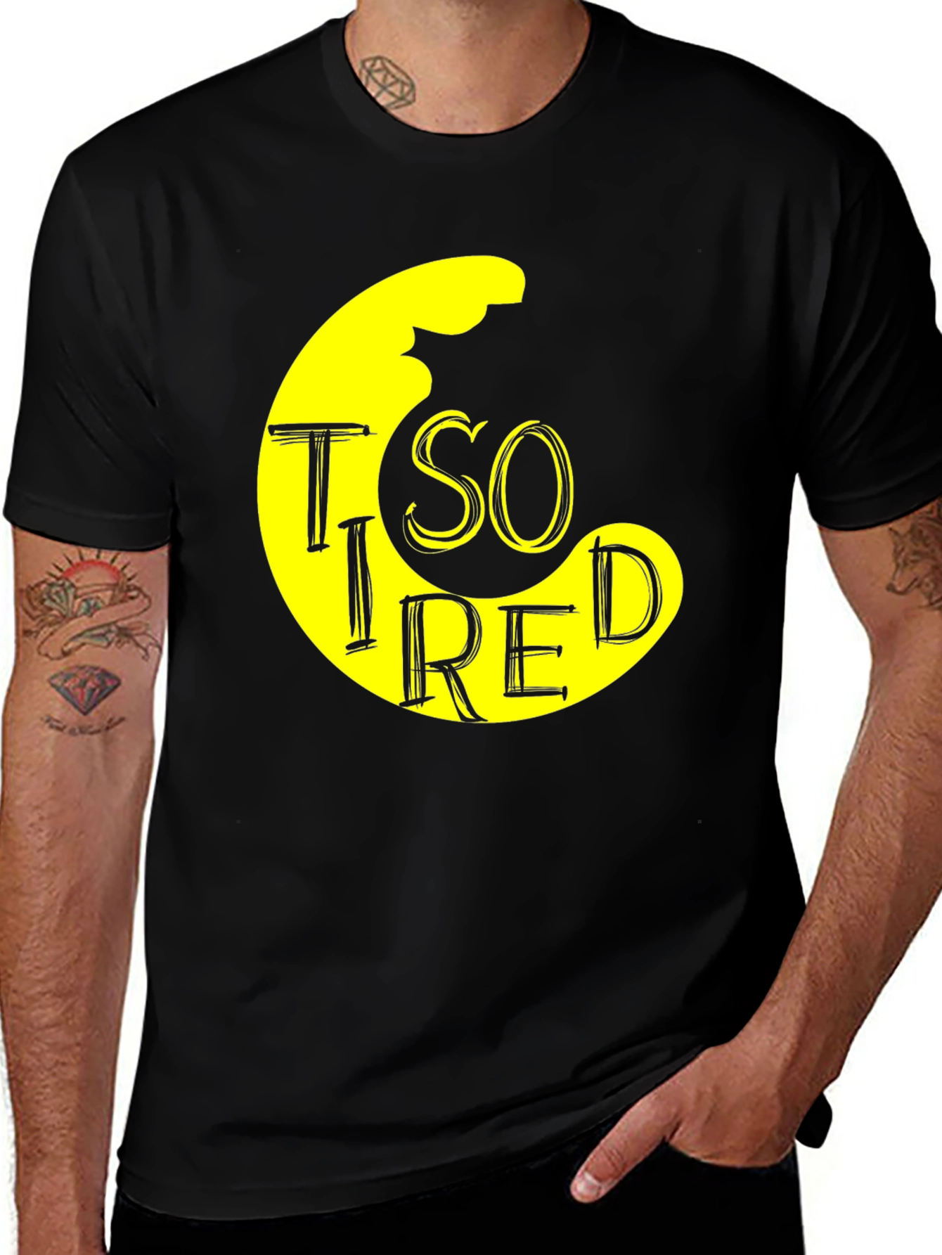Variant 24 of So Tired Graphic Tee - Casual Comfort T-Shirt
