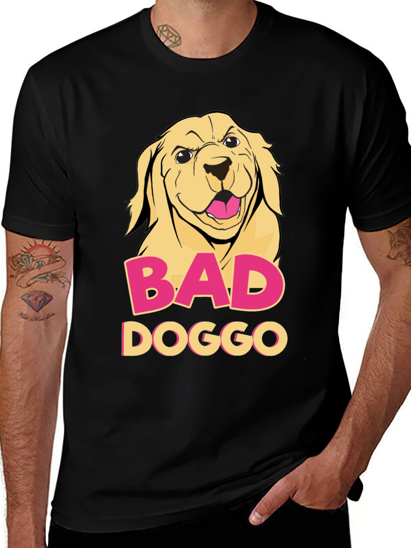 Variant 11 of Bad Doggo T-Shirt - Funny Dog Graphic Tee