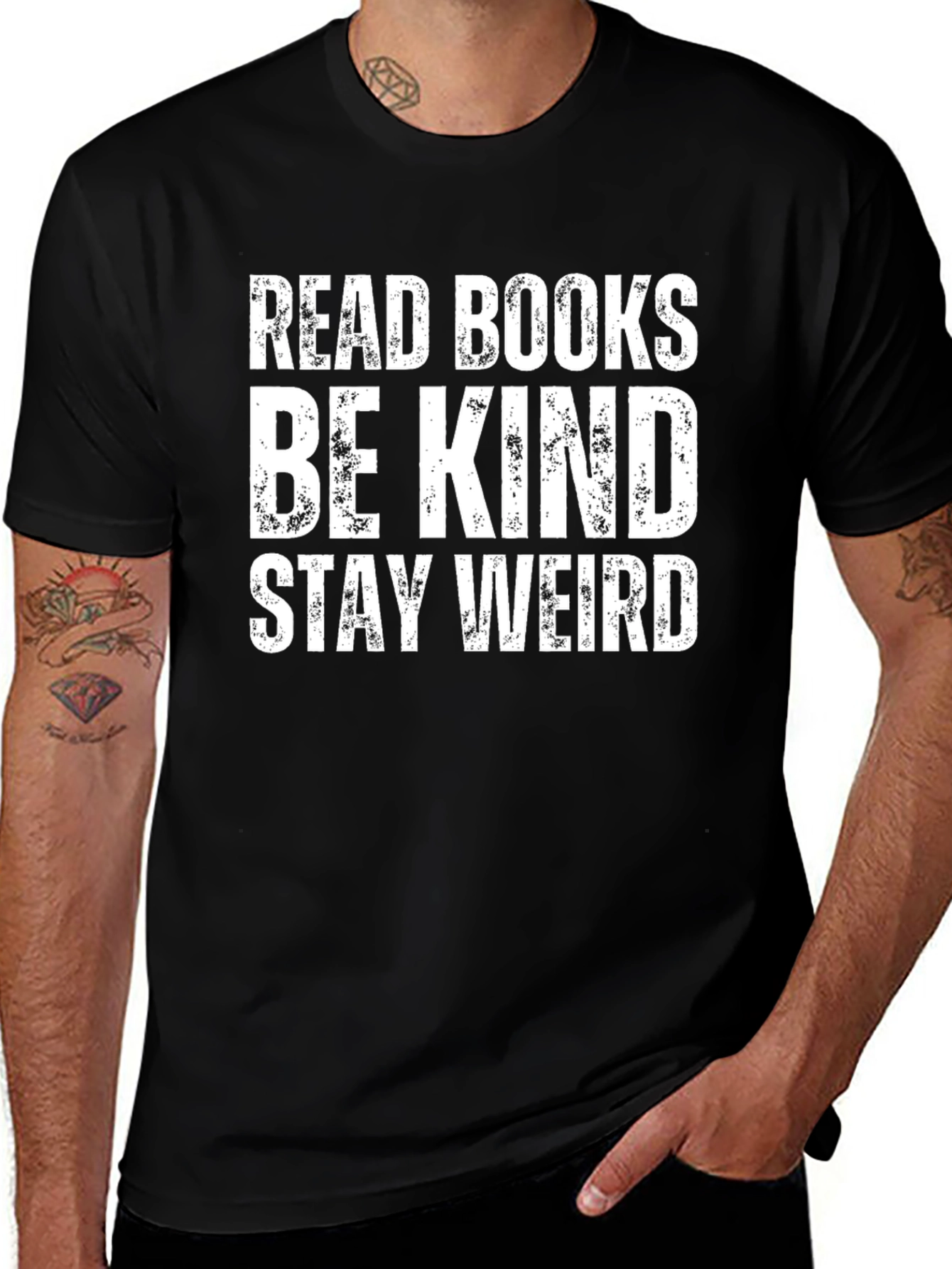 Read Books Be Kind Stay Weird T-Shirt