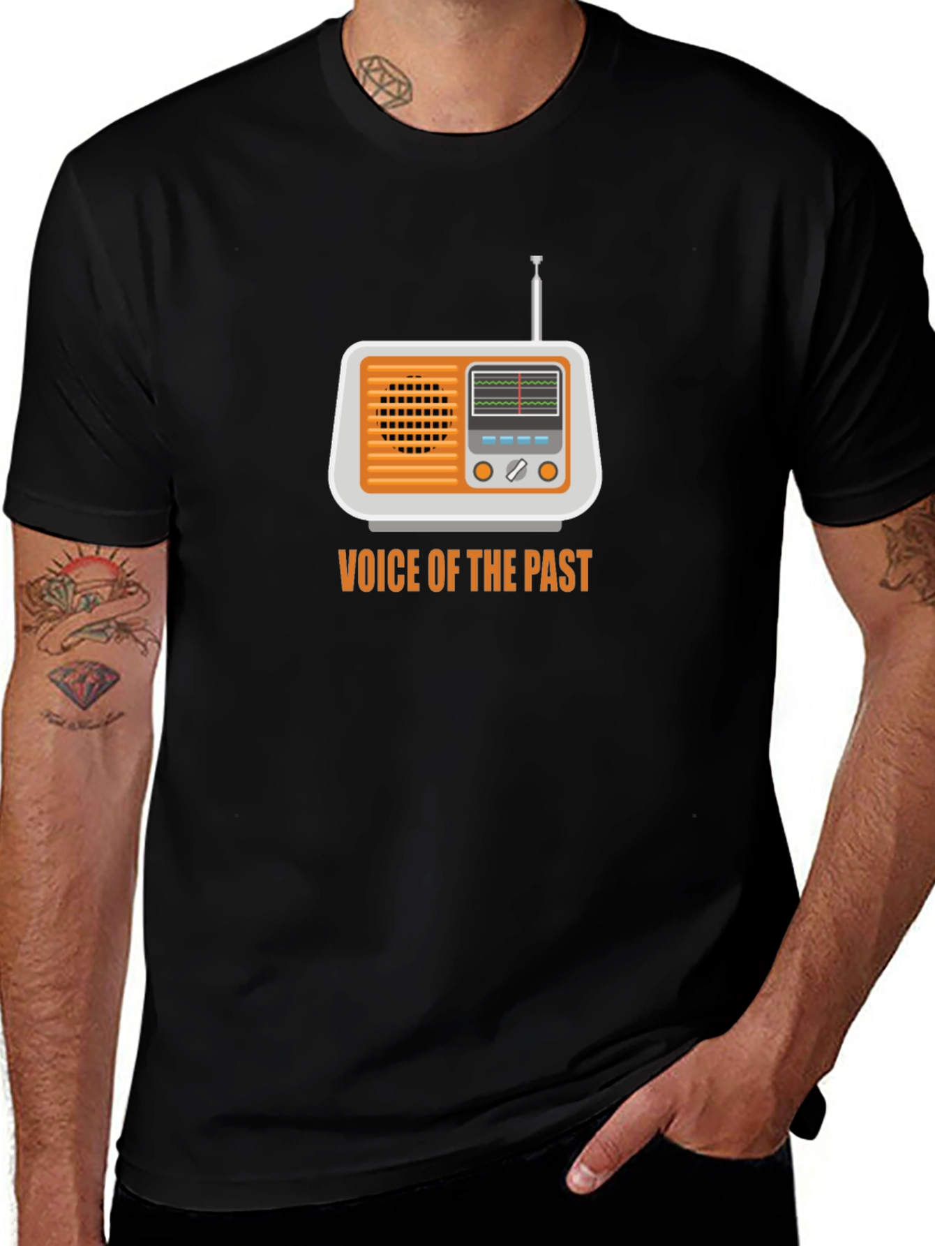 Variant 25 of Vintage Radio Graphic T-Shirt - "Voice of the Past"
