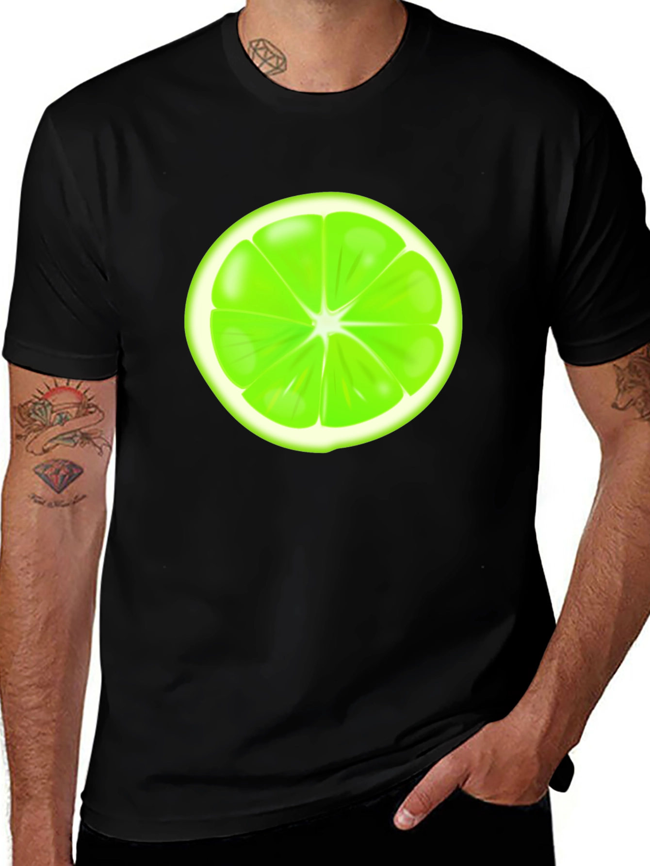 Variant 14 of Lime Slice Graphic T-Shirt