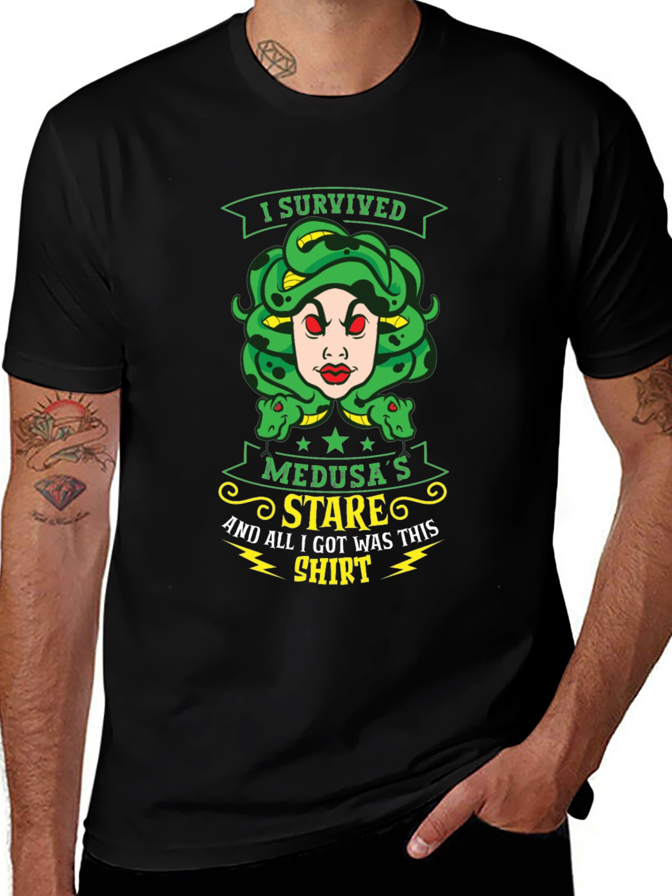 Variant 18 of I Survived Medusa's Stare T-Shirt