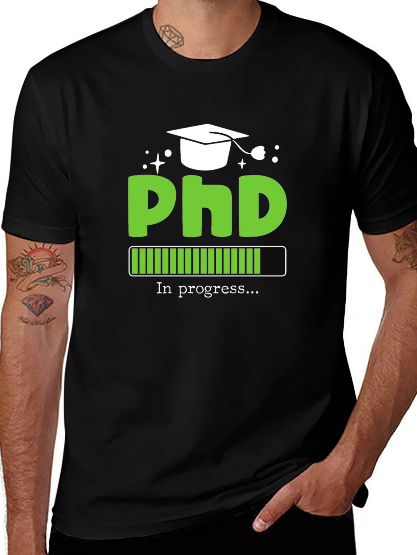Variant 16 of PhD In Progress Graphic Tee