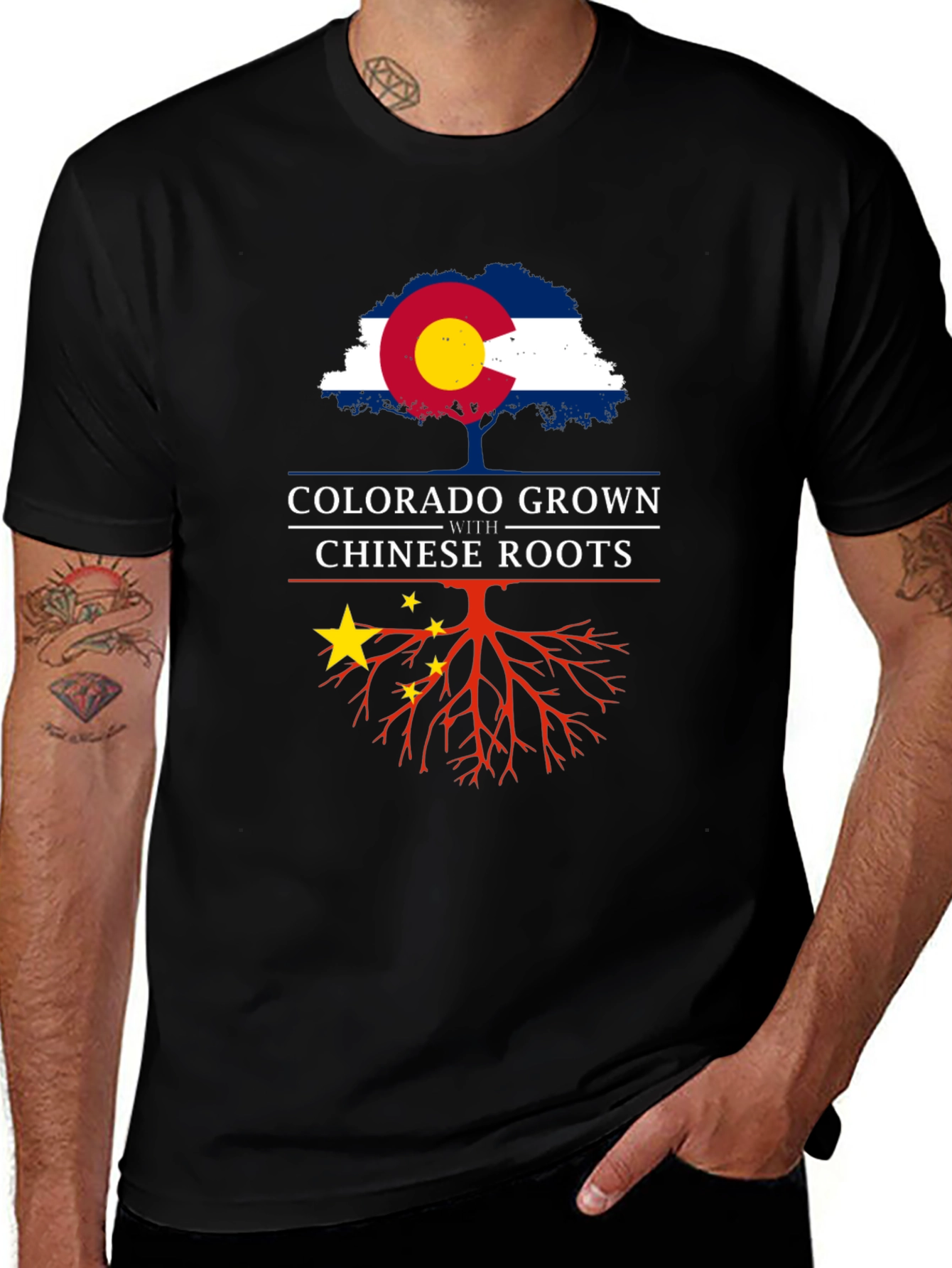 Colorado Grown With Chinese Roots T-Shirt
