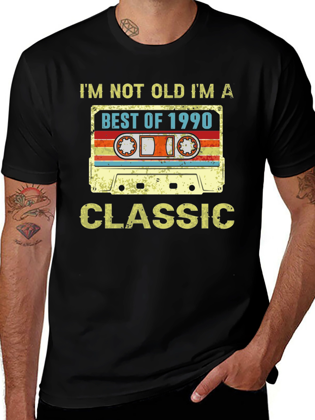 Variant 3 of Best of 1990 Cassette Tape Graphic T-Shirt