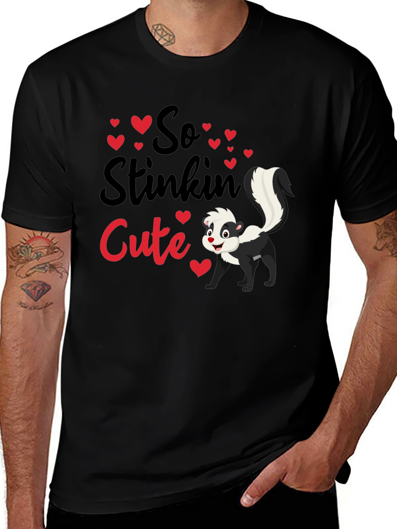 Variant 19 of So Stinkin' Cute Skunk T-Shirt