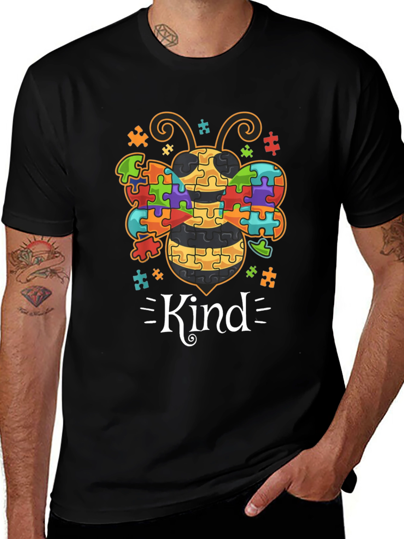 Variant 9 of Kind Bee Autism Awareness T-Shirt