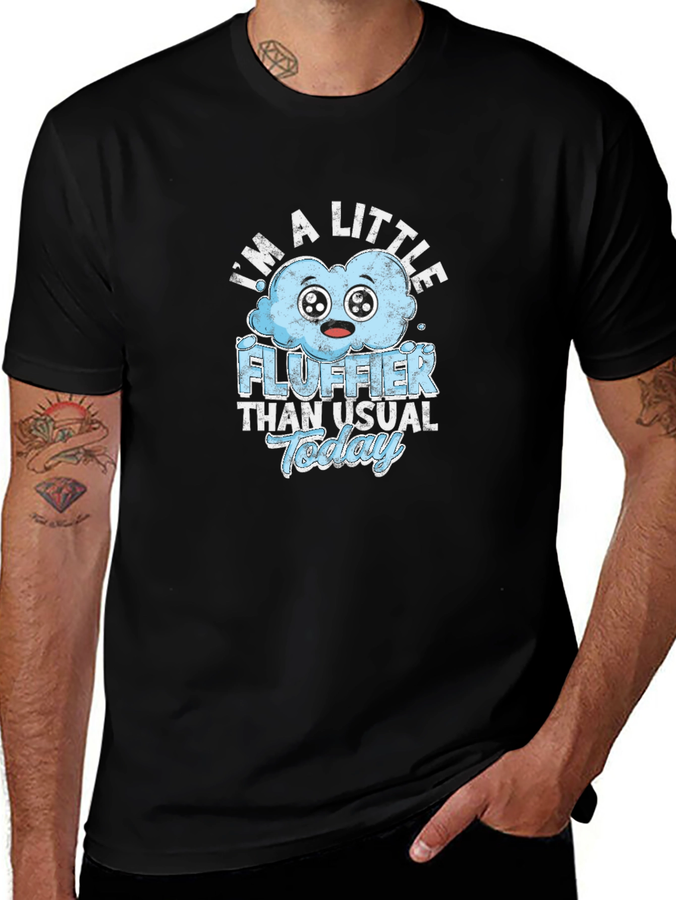 Variant 13 of Fluffier Than Usual Tee | Humorous Cloud Design
