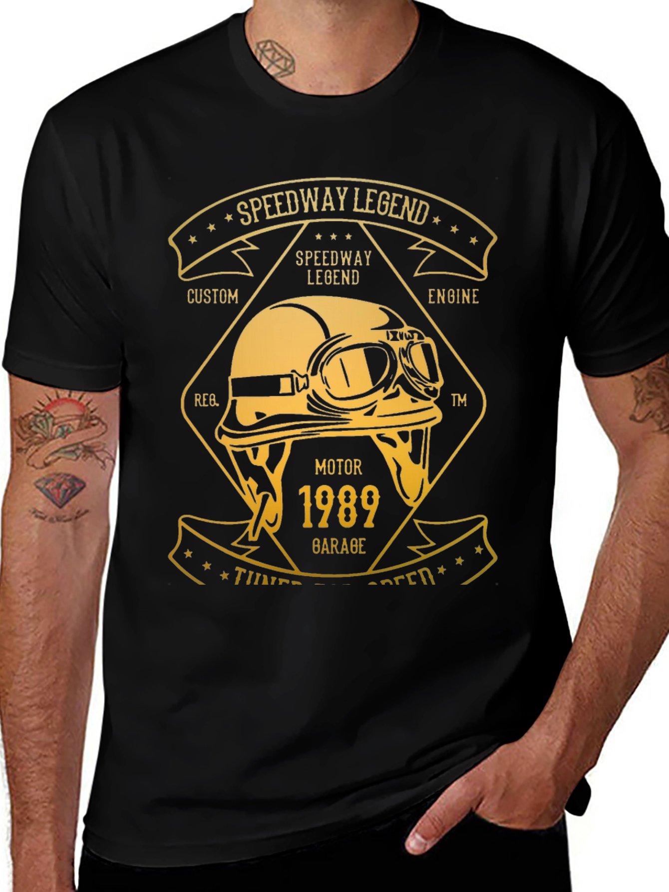 Speedway Legend T-Shirt - Motor 1989, Custom Engine Tee