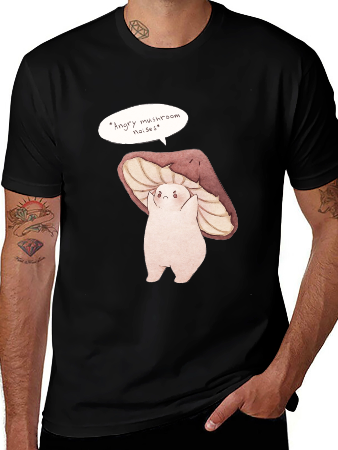 Variant 26 of Angry Mushroom Noises Graphic T-Shirt
