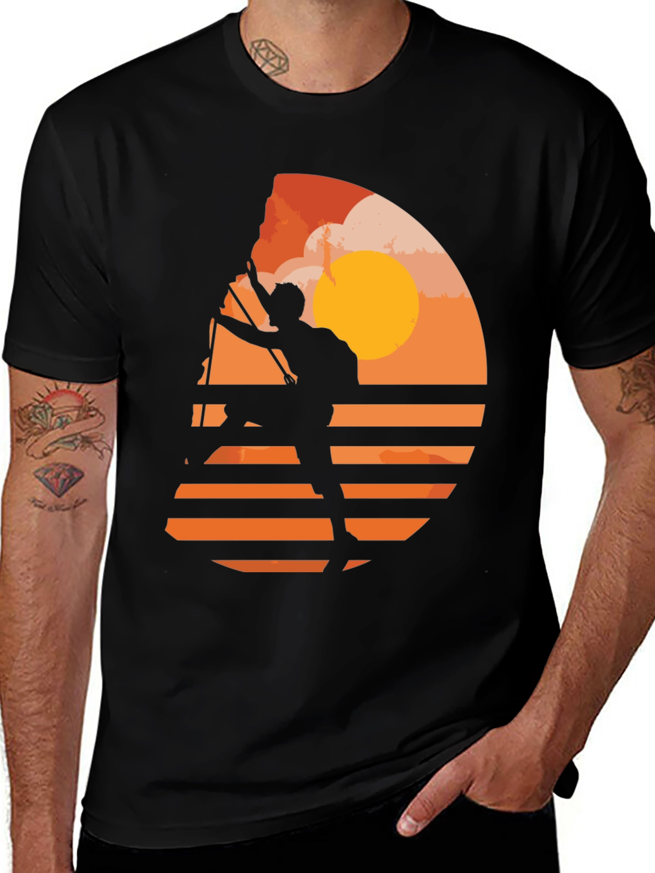Variant 9 of Climbing Silhouette Graphic Tee - Adventure Ready