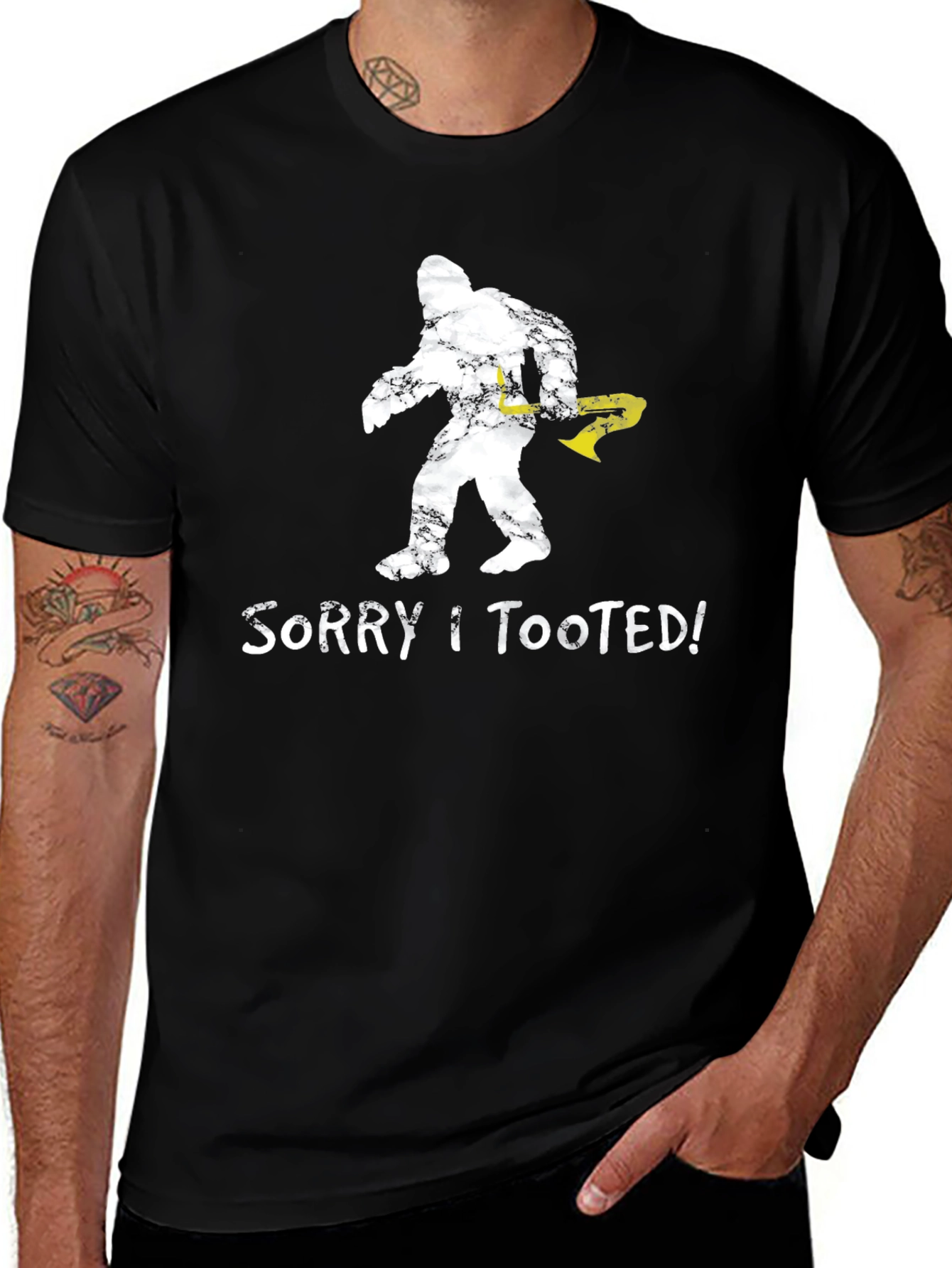 Variant 12 of Funny Sorry I Tooted Bigfoot Graphic Tee