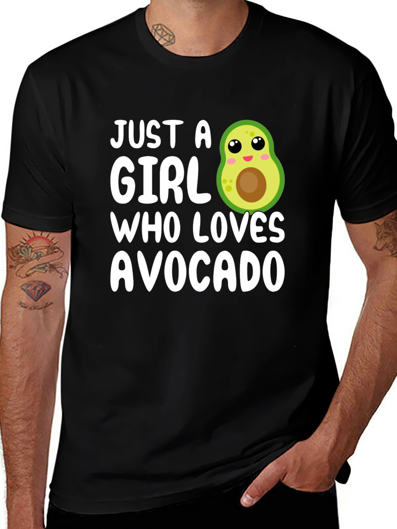 Variant 12 of Just A Girl Who Loves Avocado T-Shirt