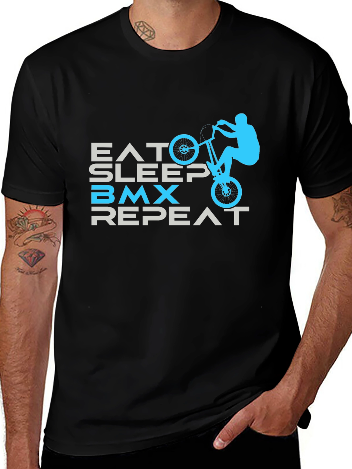 Eat Sleep BMX Repeat Graphic Tee